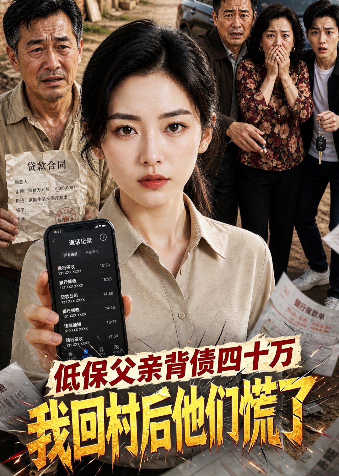 低保父亲背债四十万，我回村后他们慌了