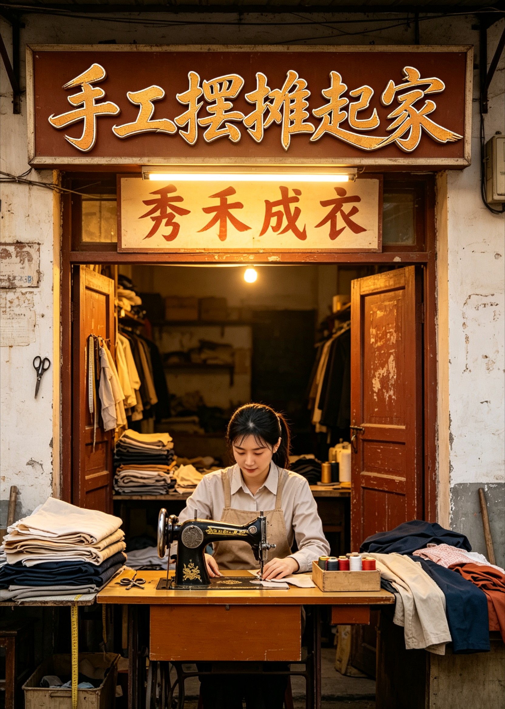 手工摆摊起家