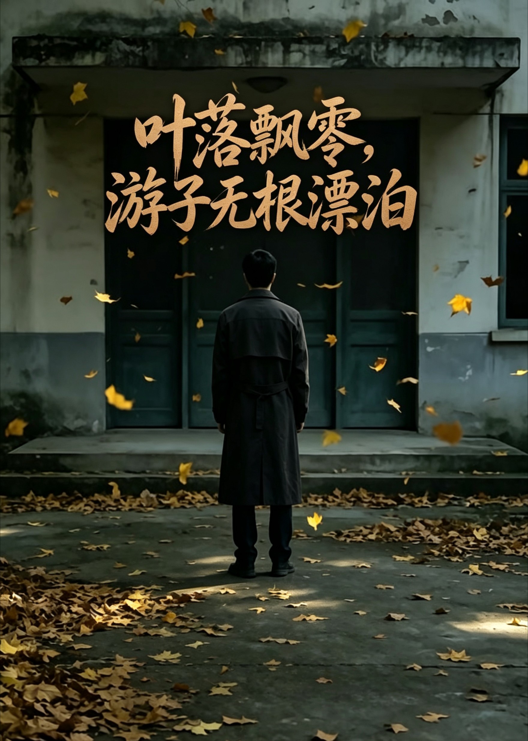叶落飘零，游子无根漂泊封面图