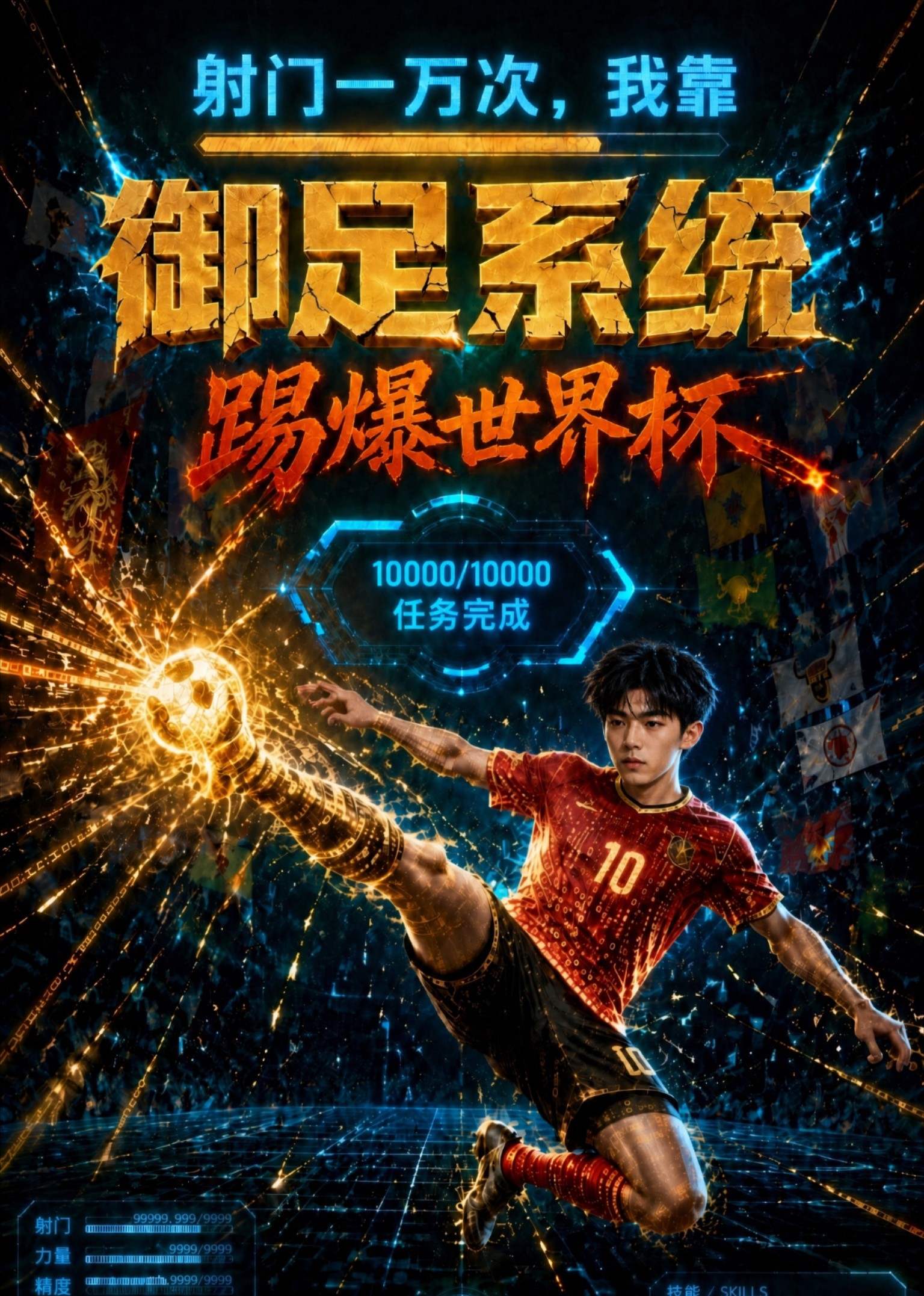 射门一万次，我靠御足系统踢爆世界杯