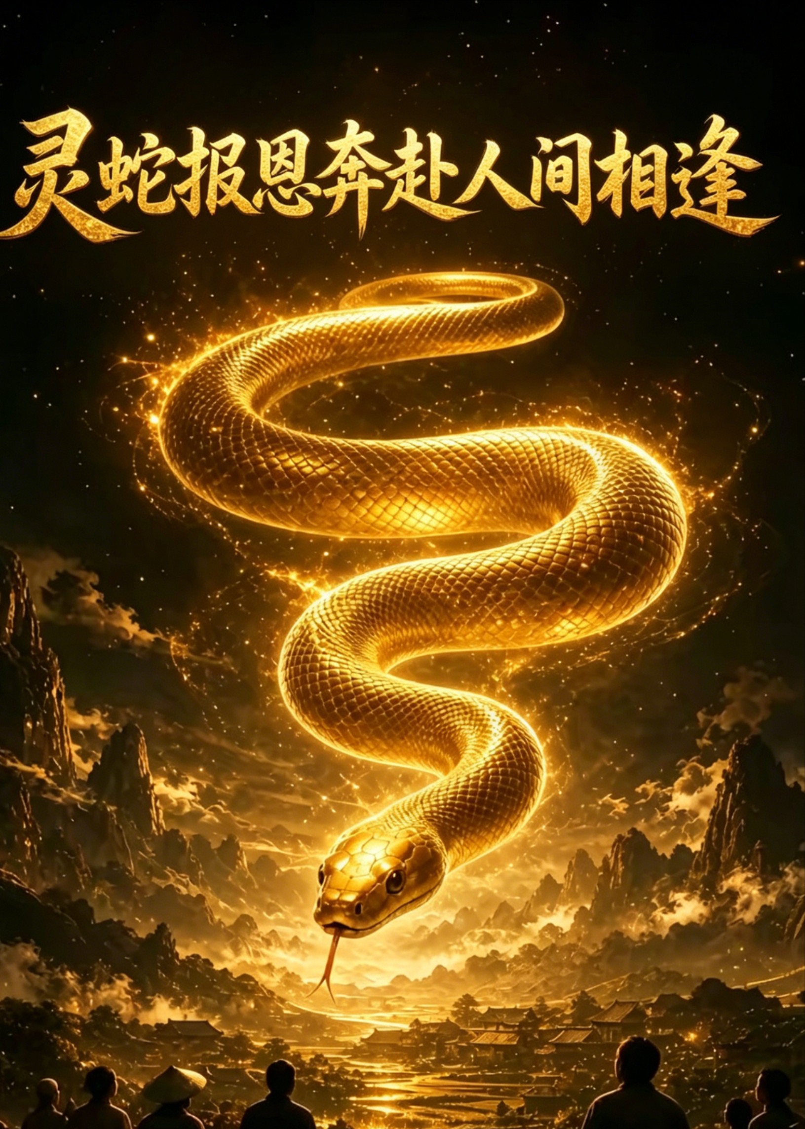 灵蛇报恩奔赴人间相逢