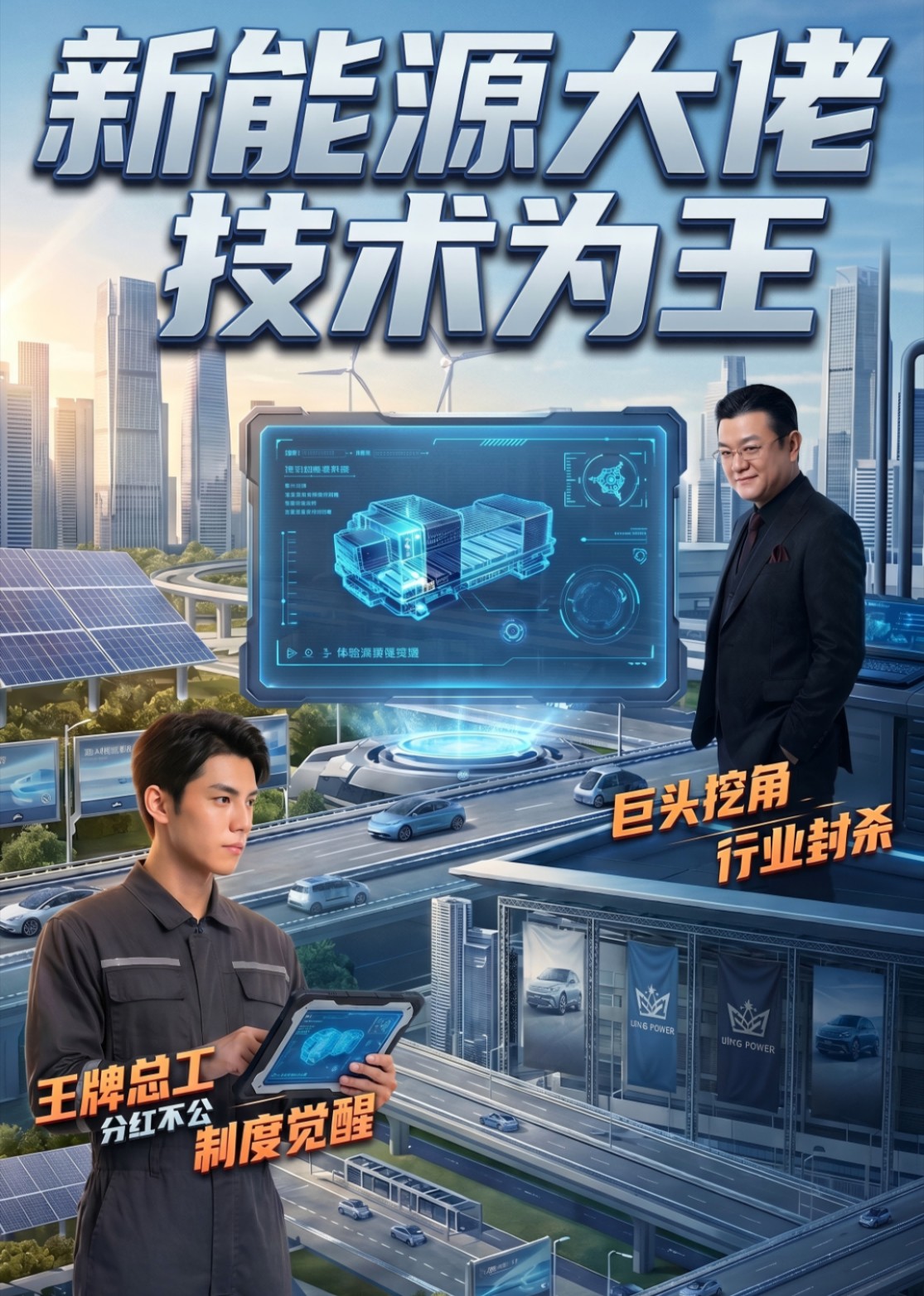 新能源大佬，技术为王