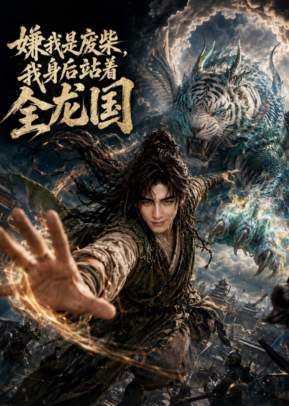 嫌我是废柴，我身后站着全龙国封面图