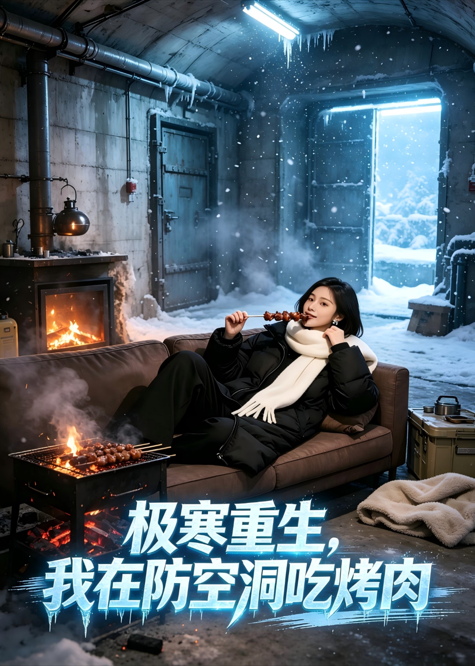 极寒重生，我在防空洞吃烤肉