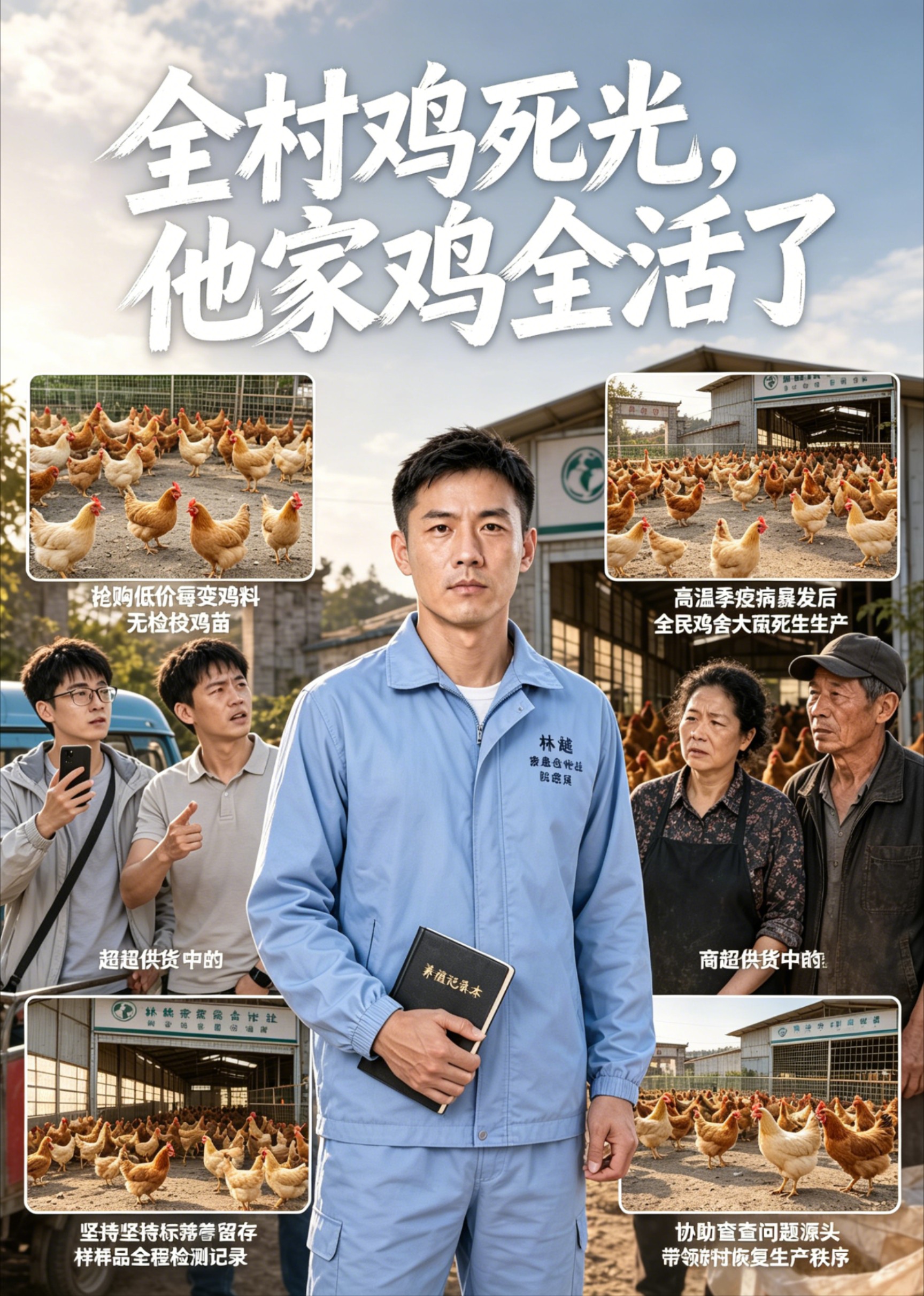 全村鸡死光，他家鸡全活了