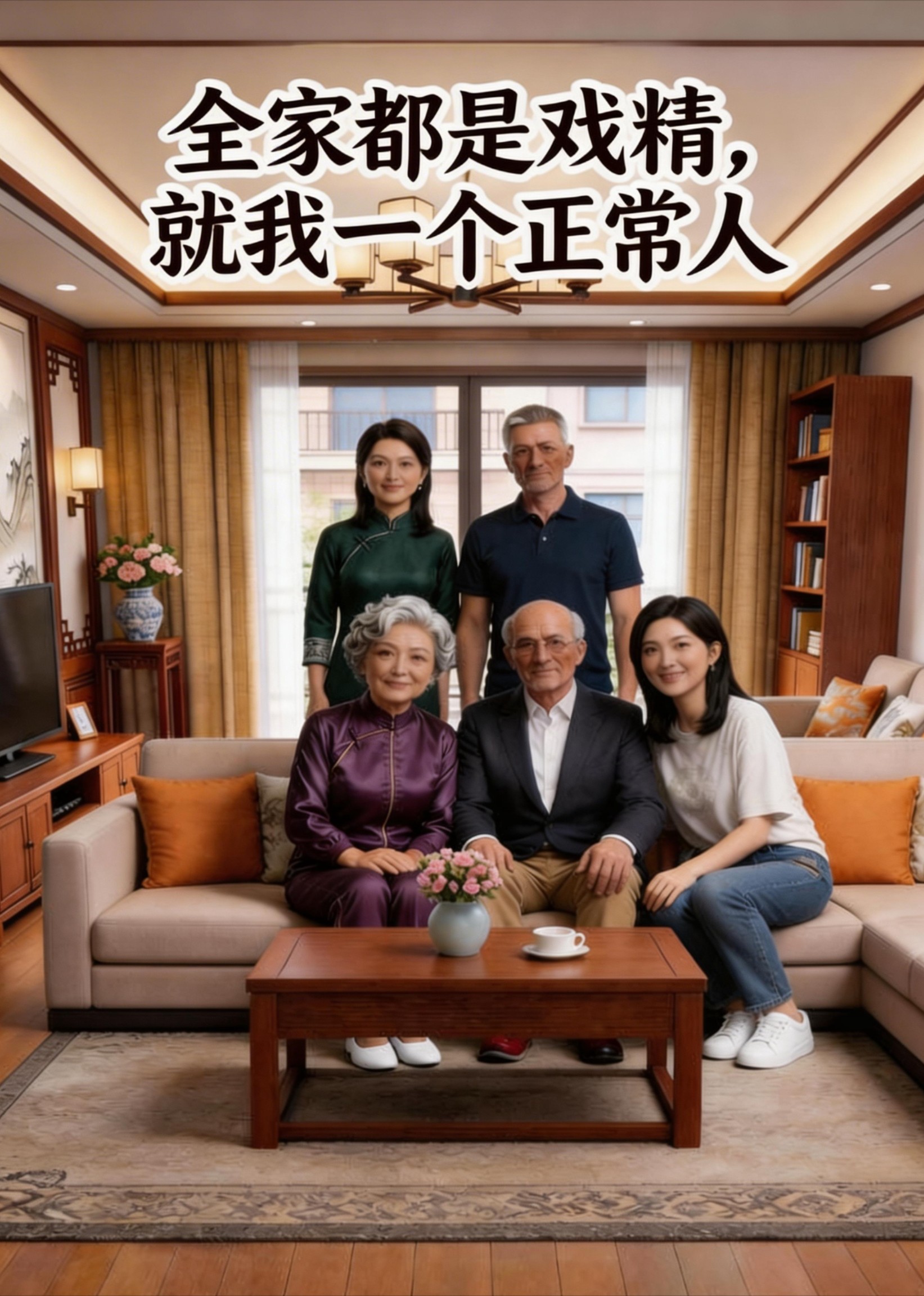 《全家都是戏精，就我一个正常人》封面图