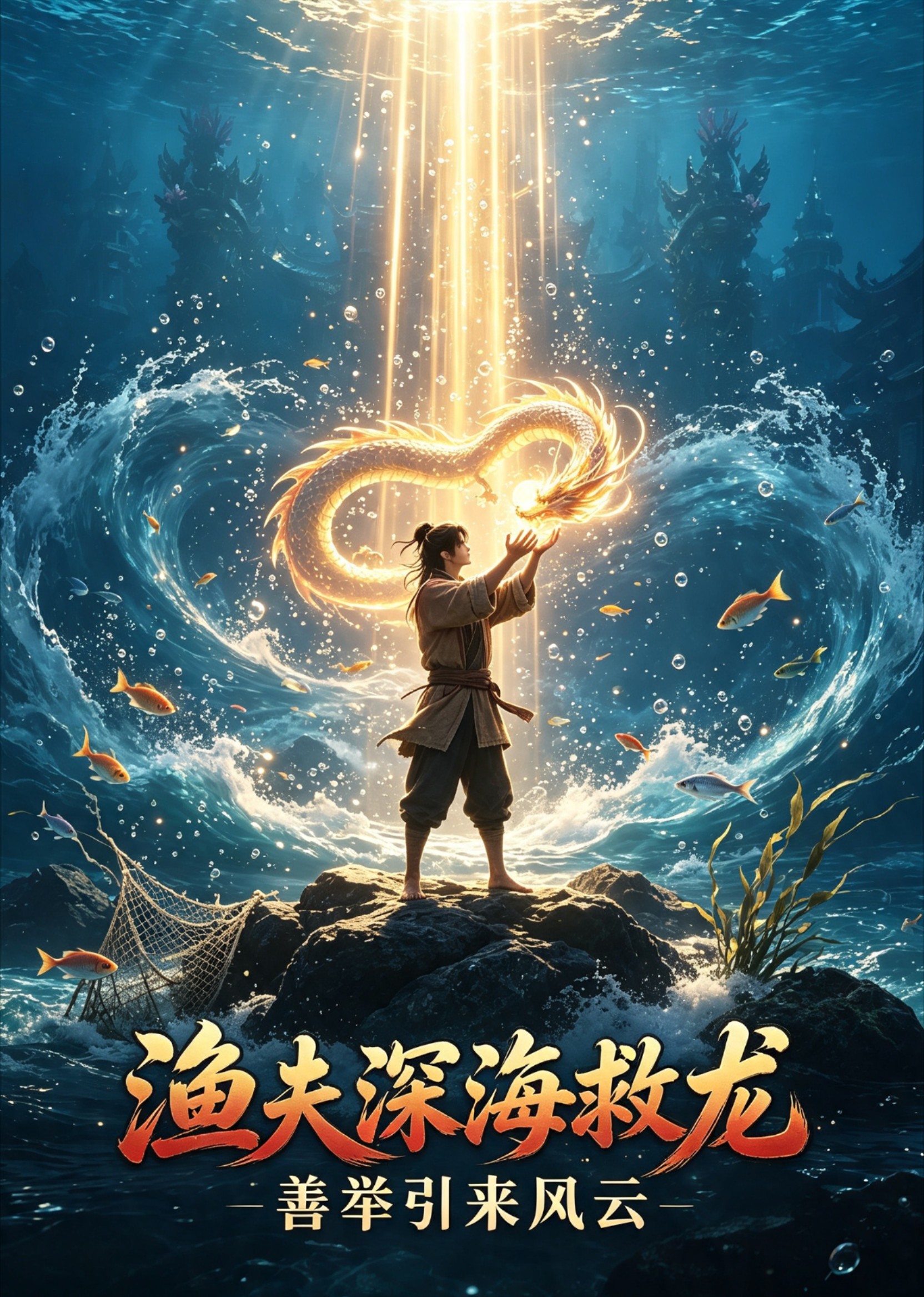 渔夫深海救龙，善举引来风云