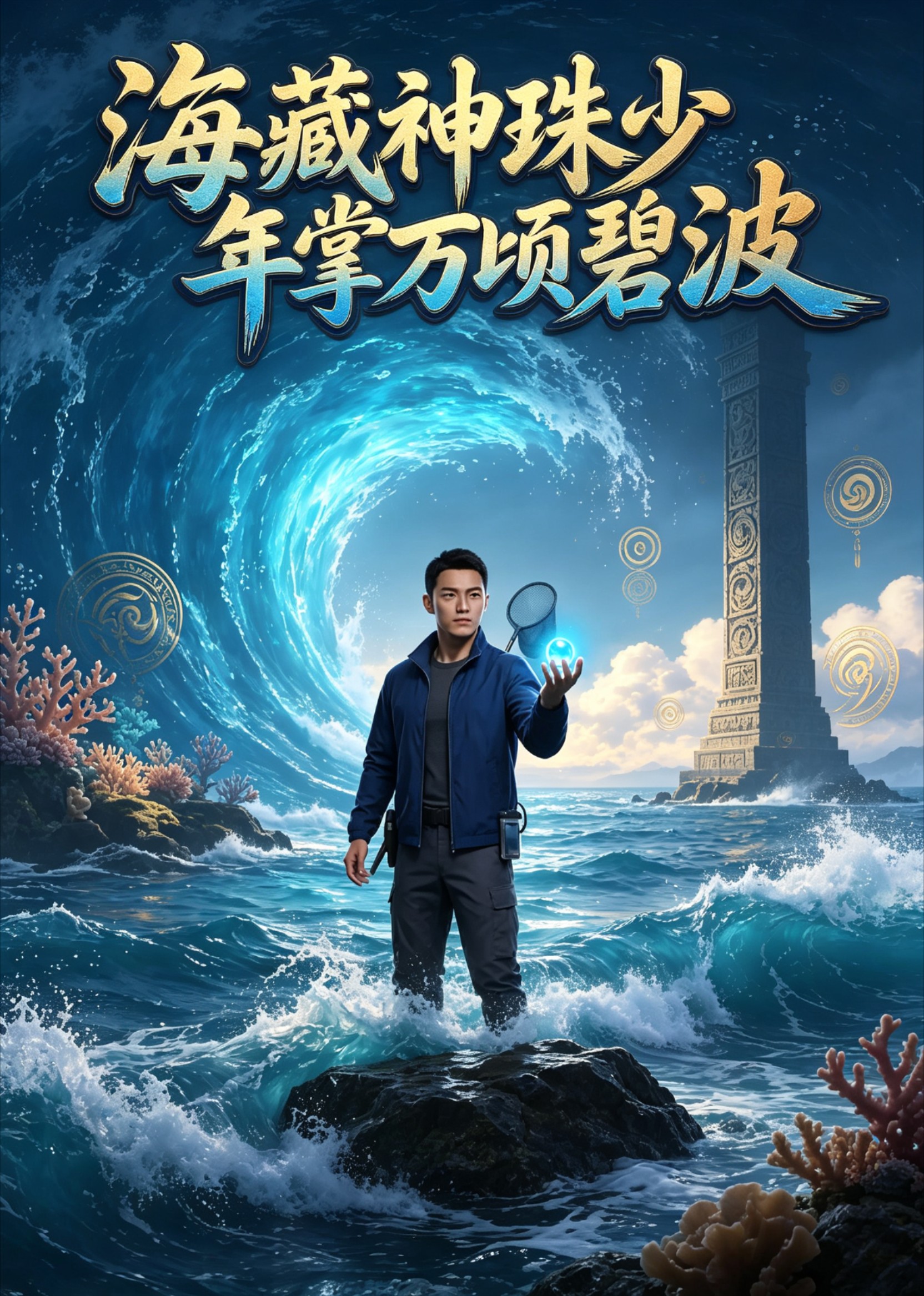 海藏神珠少年掌万顷碧波