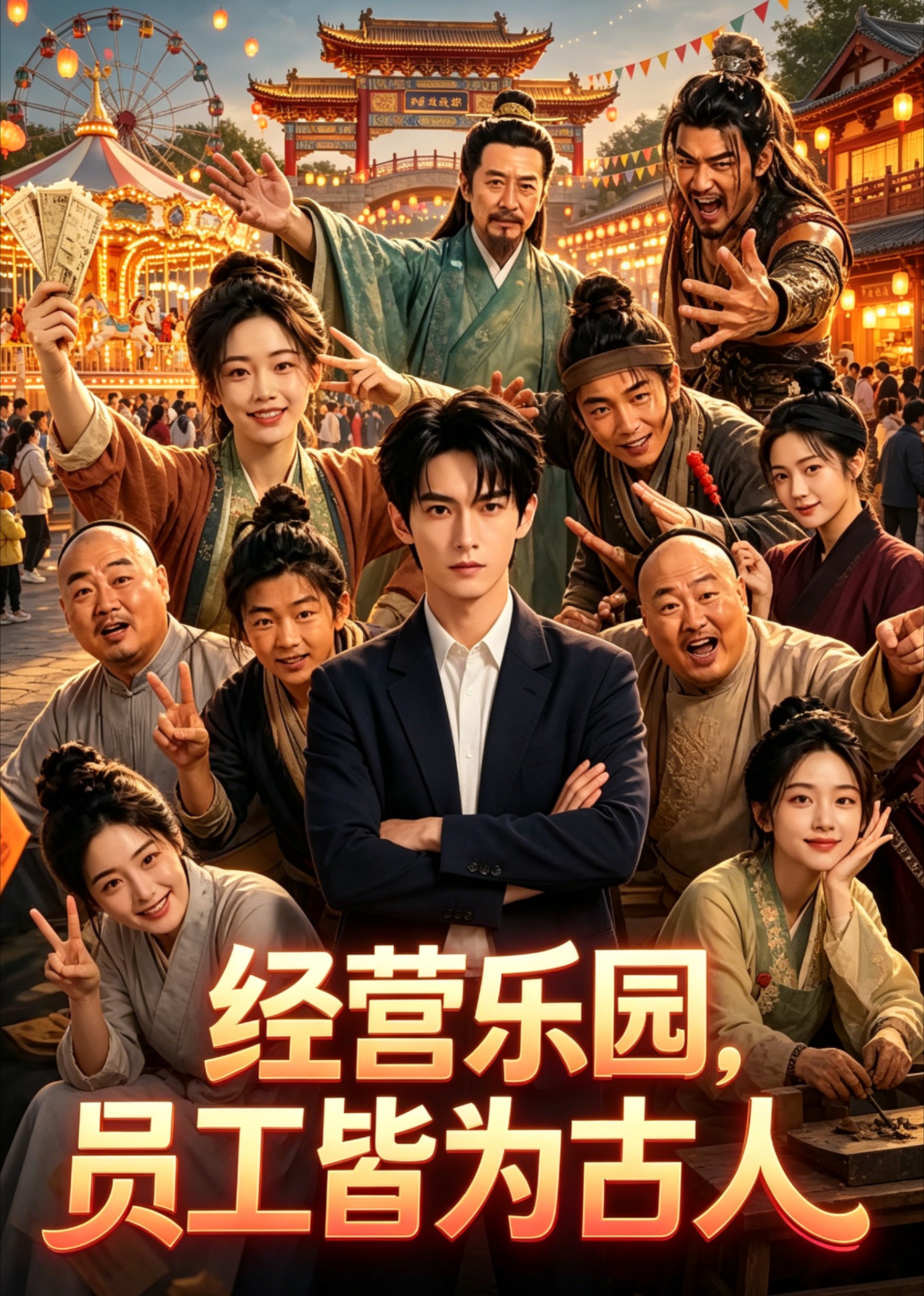 经营乐园，员工皆为古人