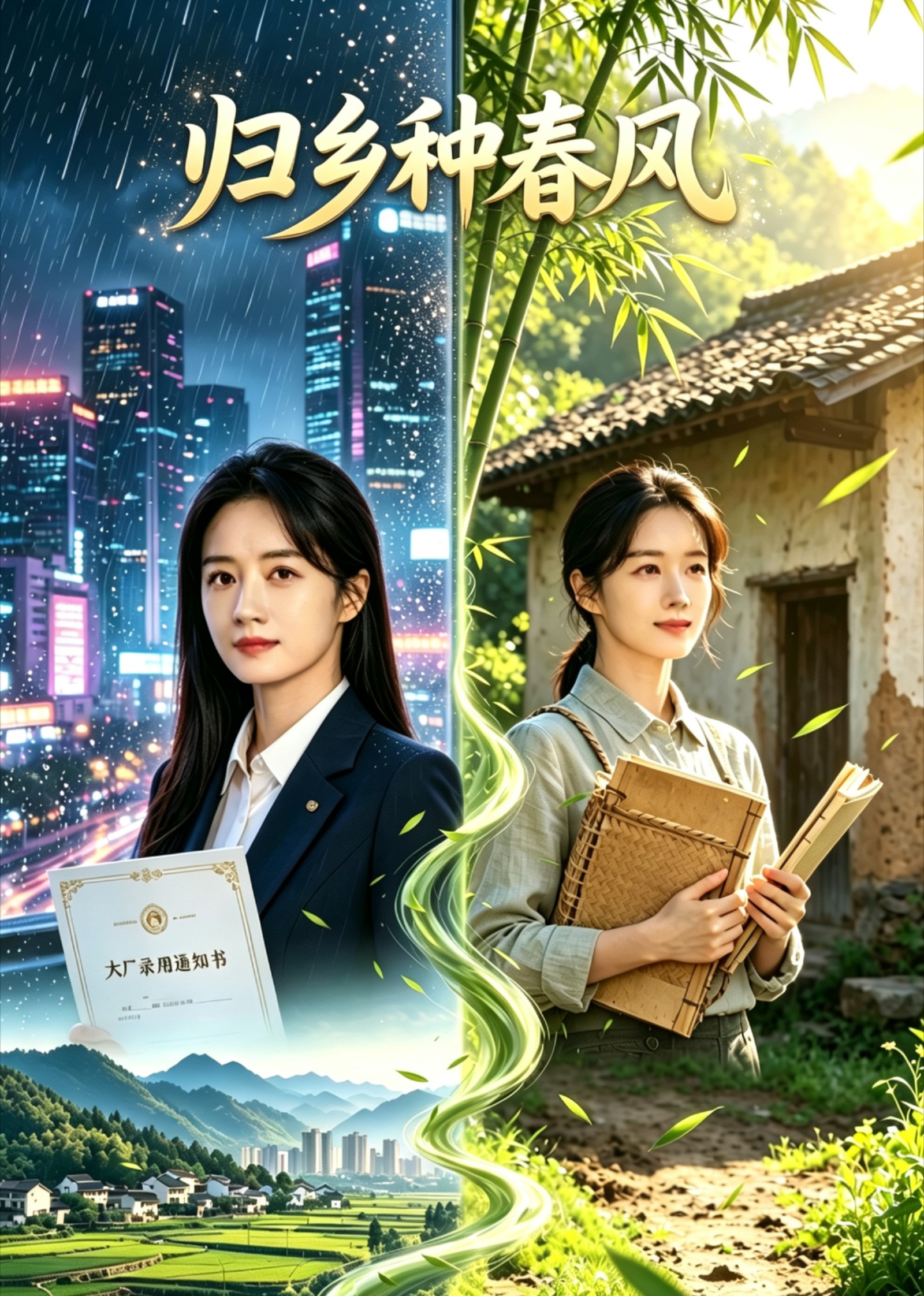 原创漫剧归乡种春风封面图