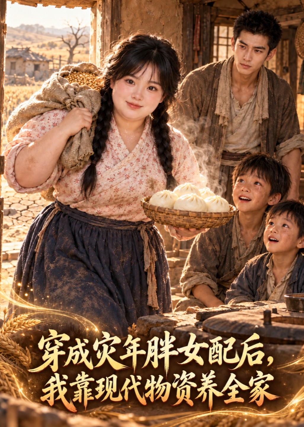穿成灾年胖女配后，我靠现代物资养全家封面图