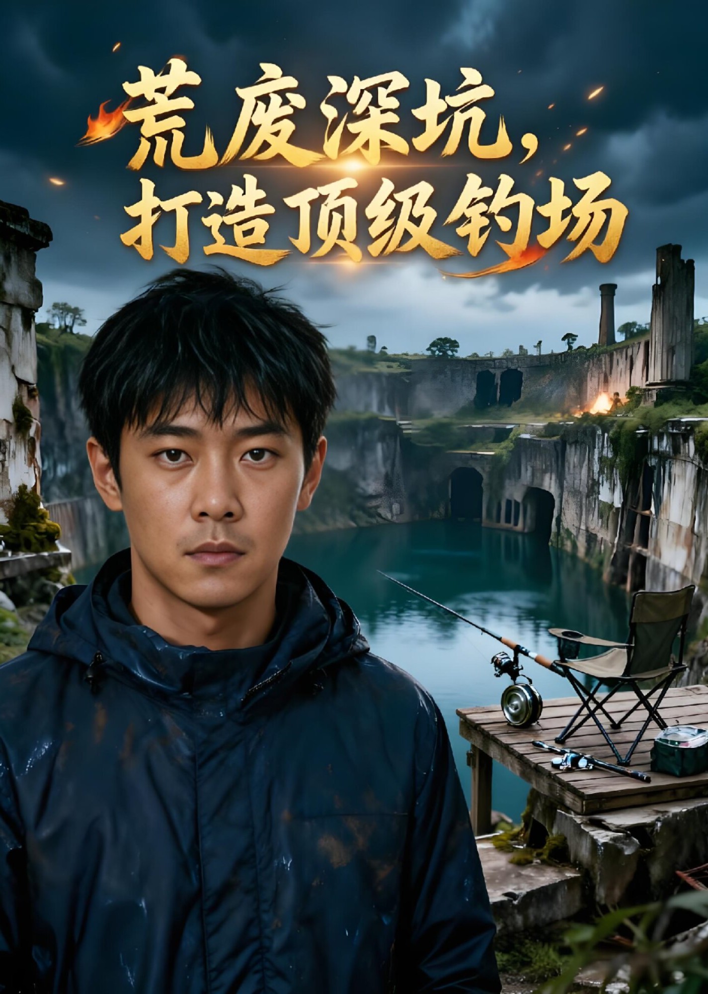 荒废深坑，打造顶级钓场