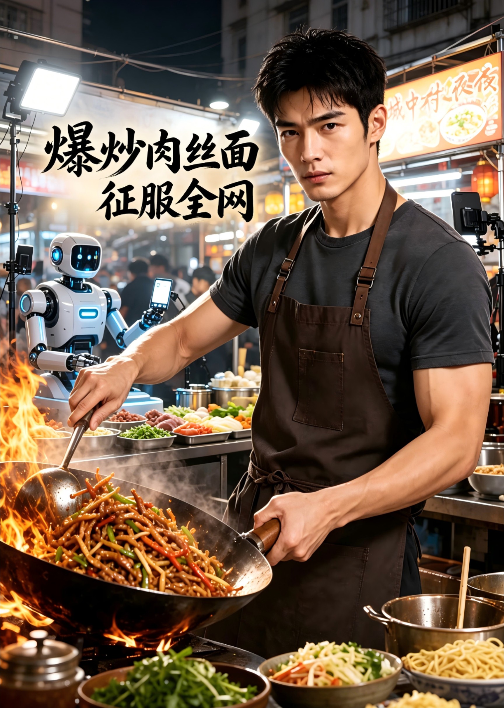 爆炒肉丝面征服全网