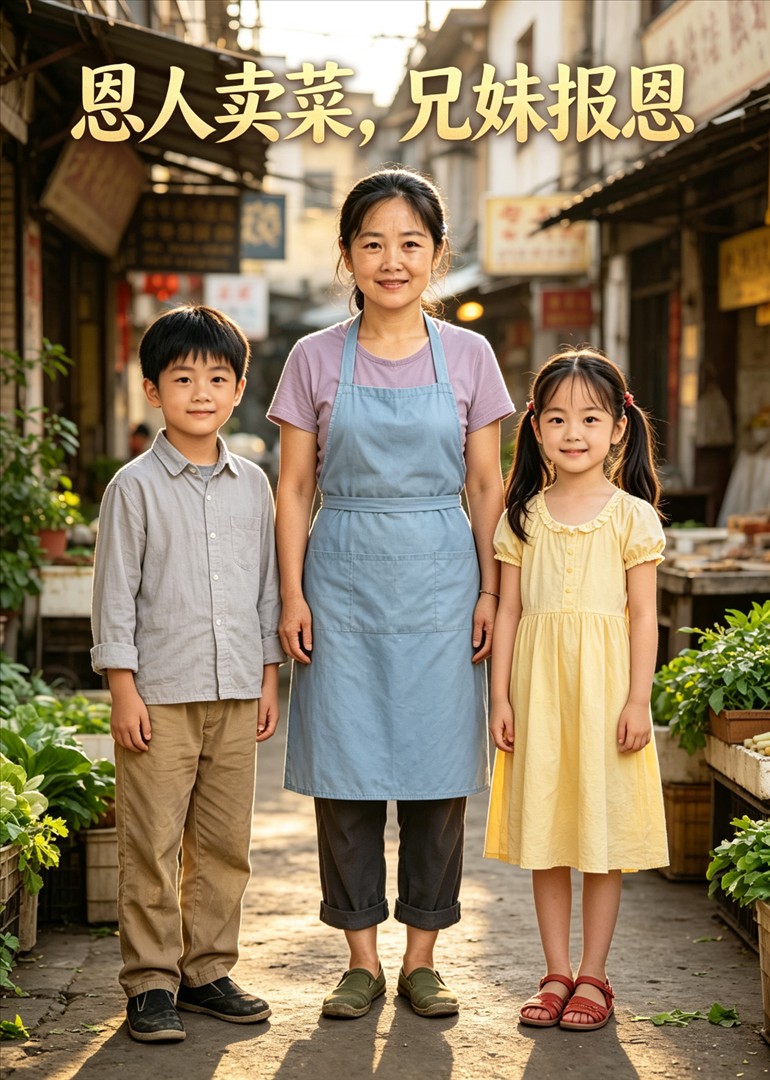 恩人卖菜，兄妹报恩封面图