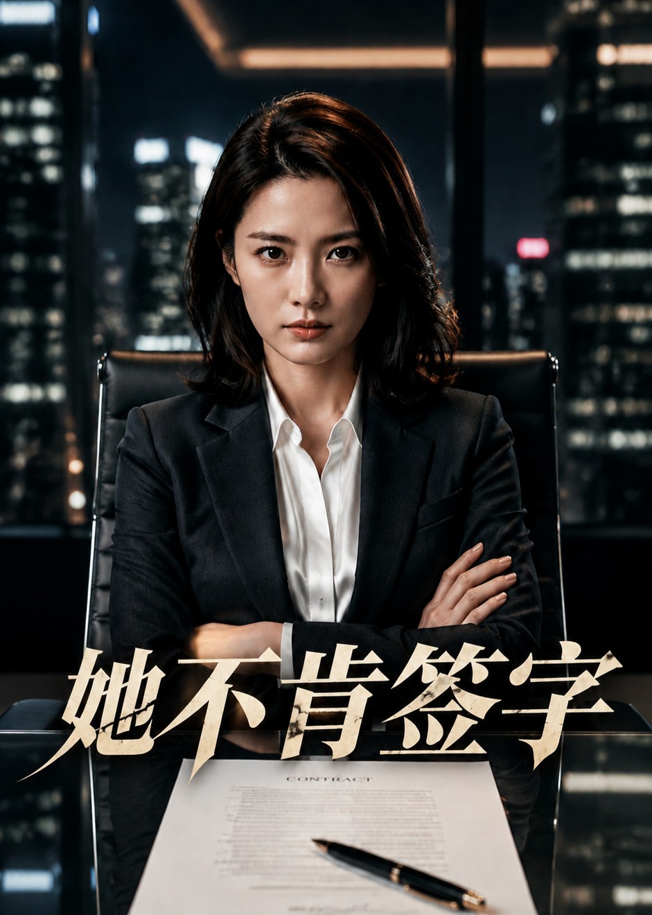 她不肯签字