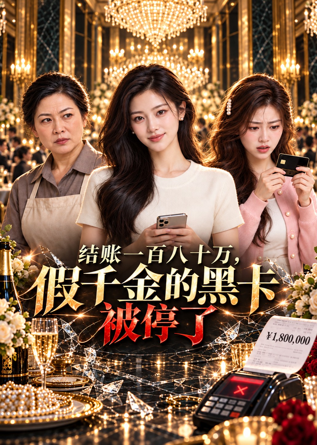 结账一百八十万，假千金的黑卡被停了封面图