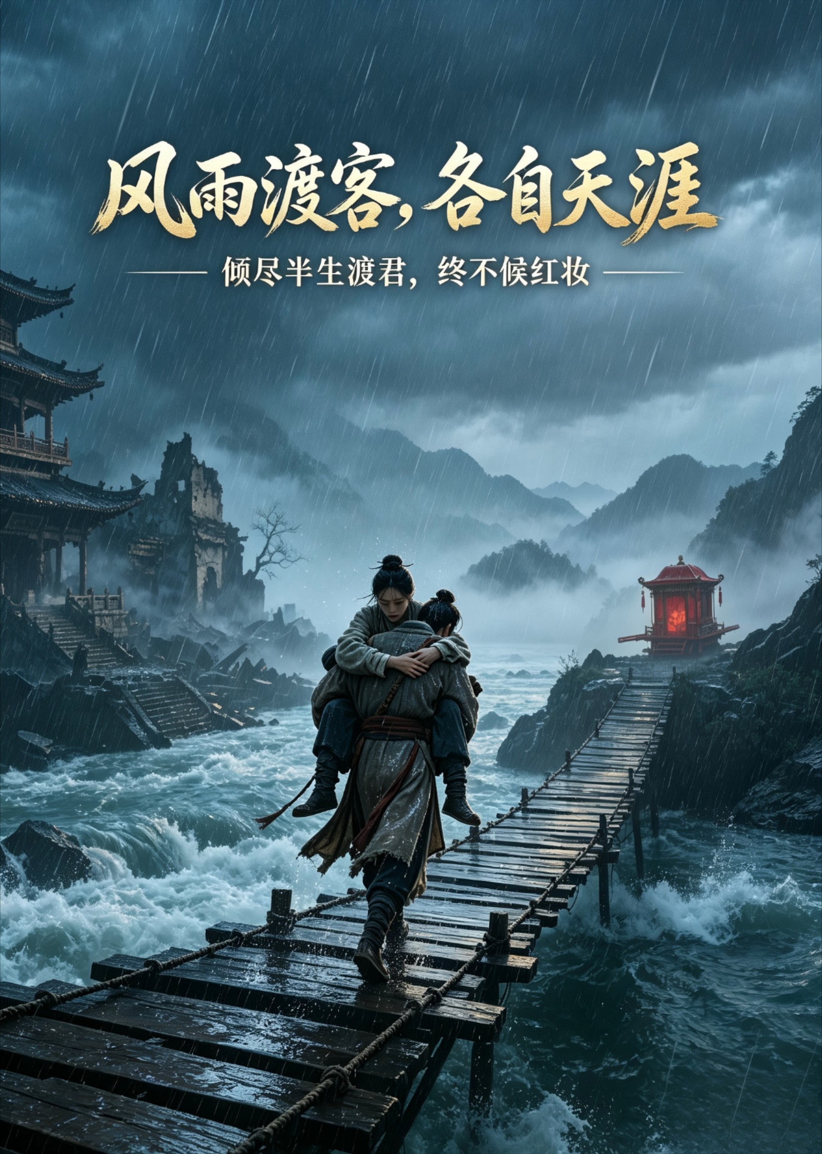 风雨渡客，各自天涯