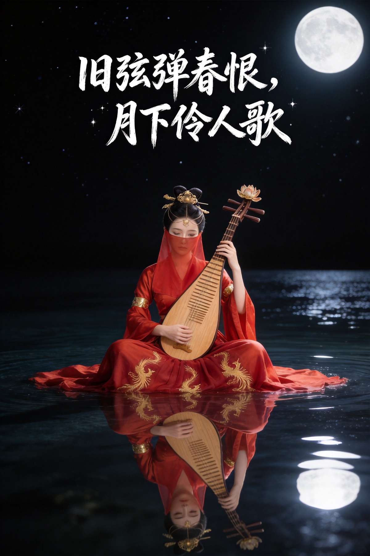 旧弦弹春恨，月下伶人歌
