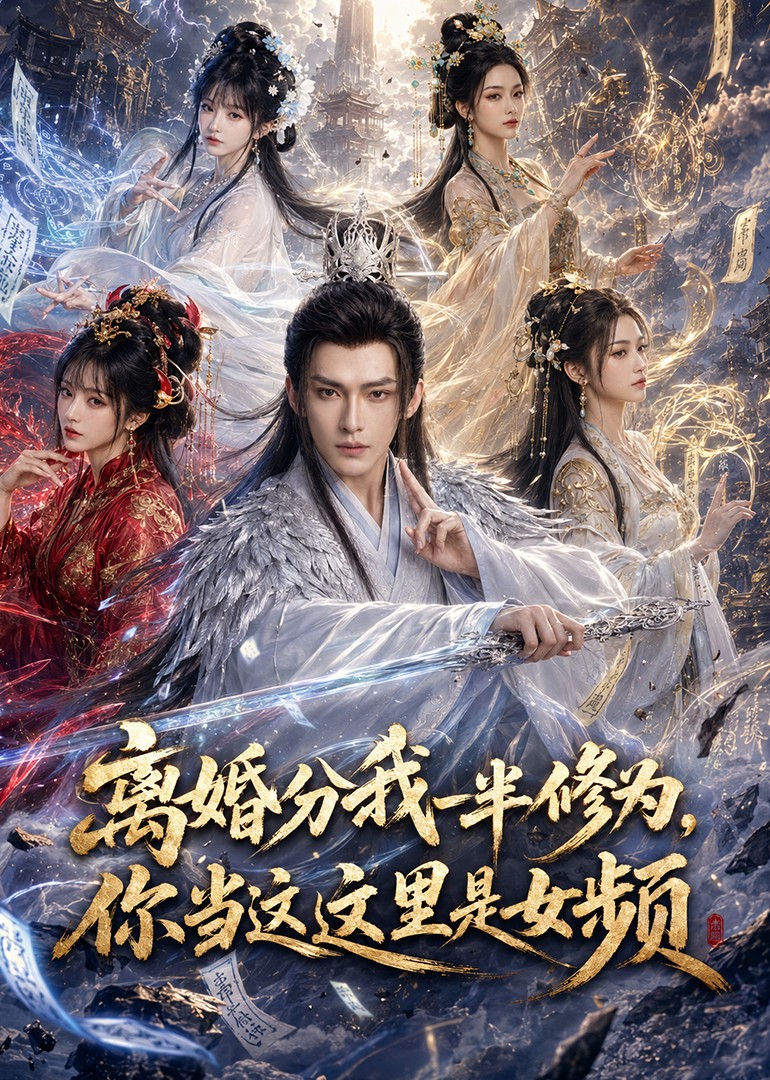离婚分我一半修为，你当这里是女频封面图