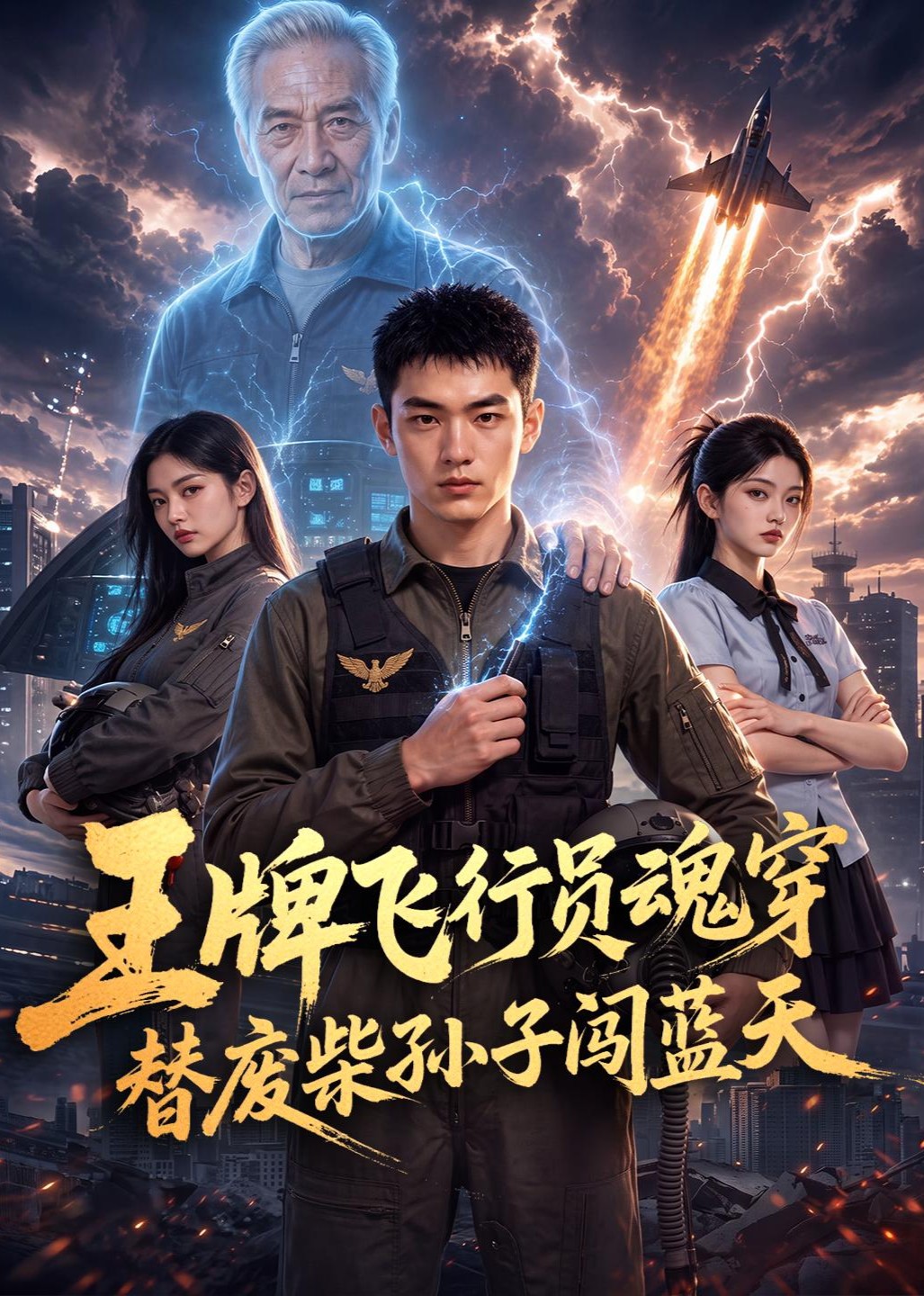 王牌飞行员魂穿替废柴孙子闯蓝天