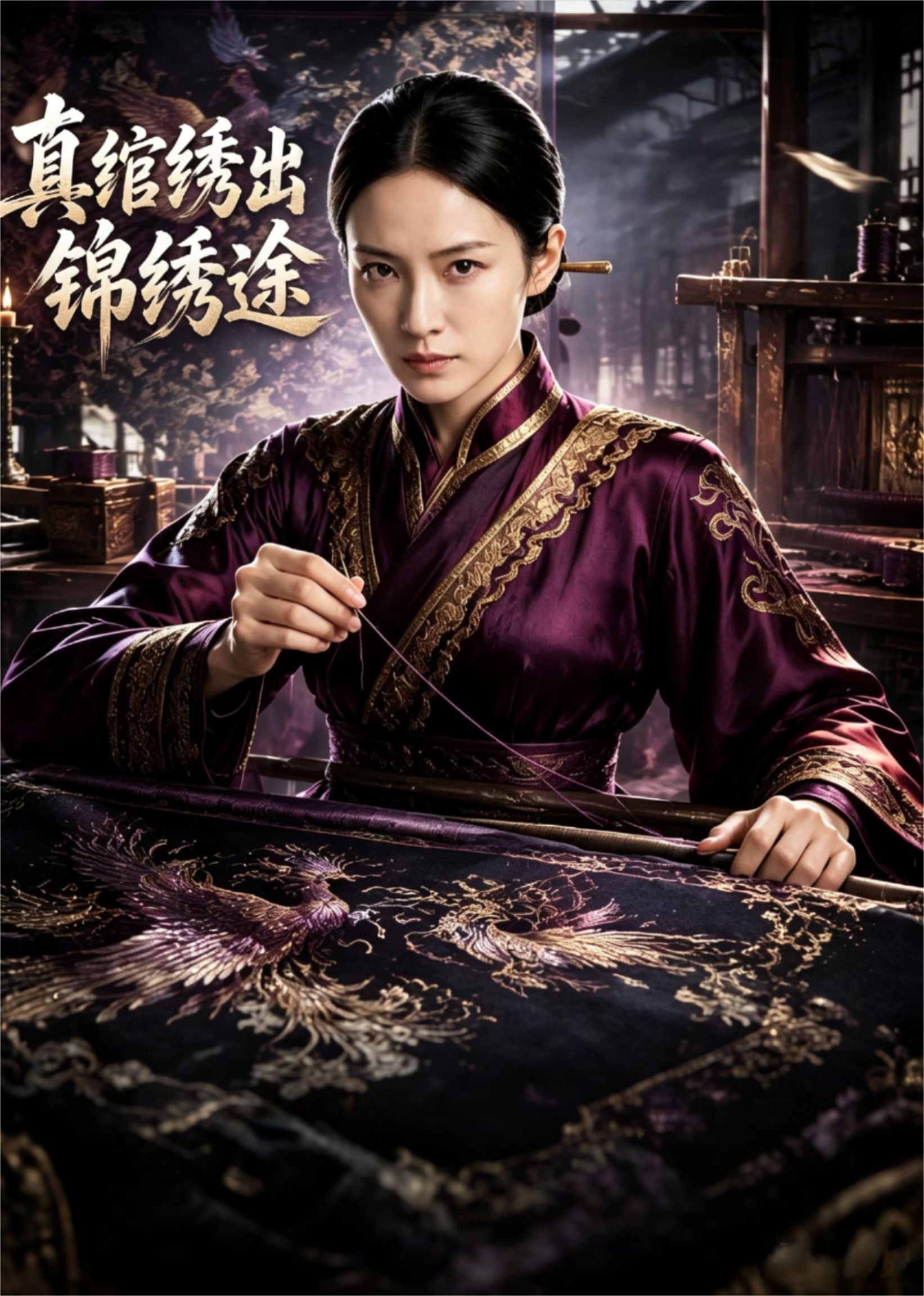 真绾绣出锦绣途