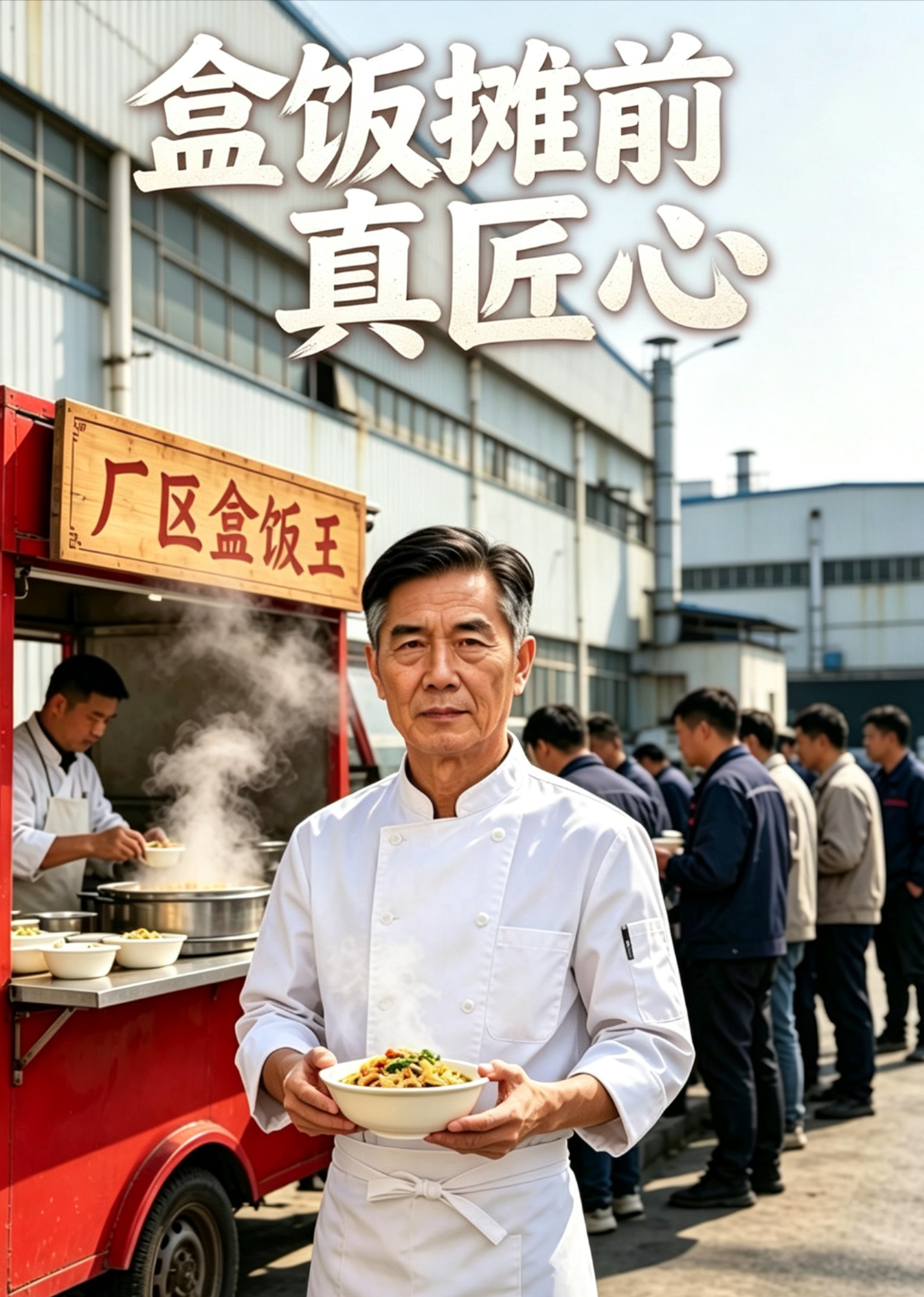 盒饭摊前真匠心