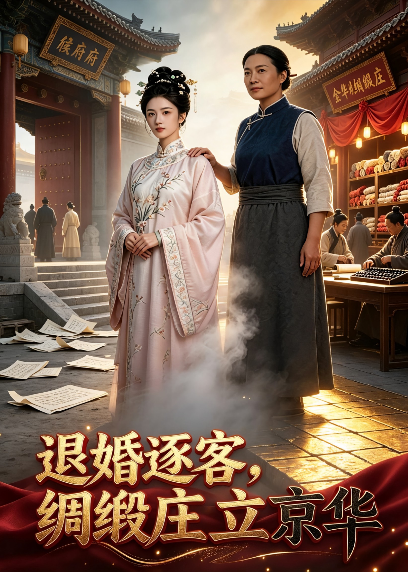 退婚逐客，绸缎庄立京华