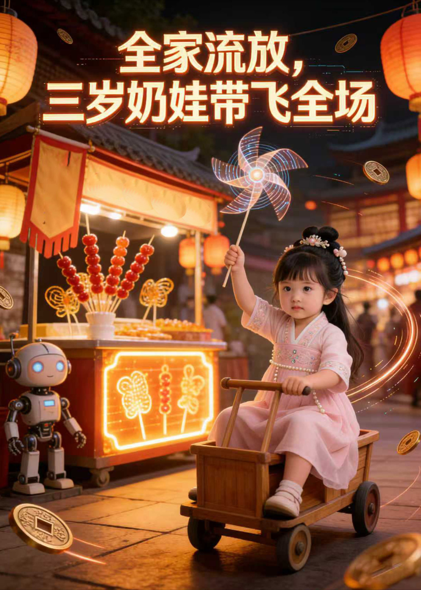 全家流放，三岁奶娃带飞全场封面图