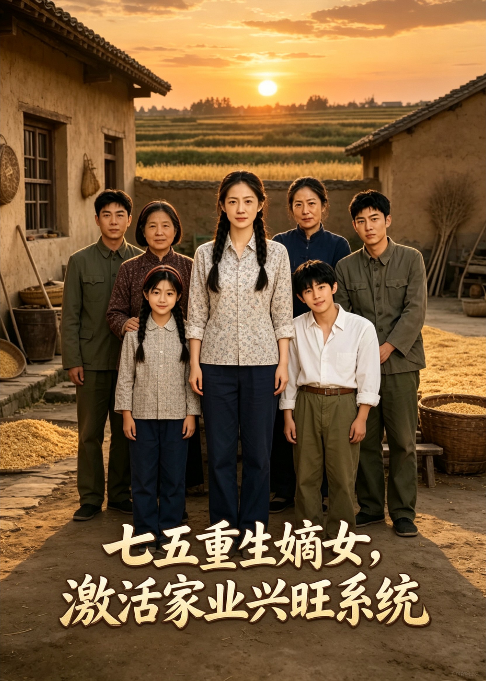 七五重生嫡女，激活家业兴旺系统封面图