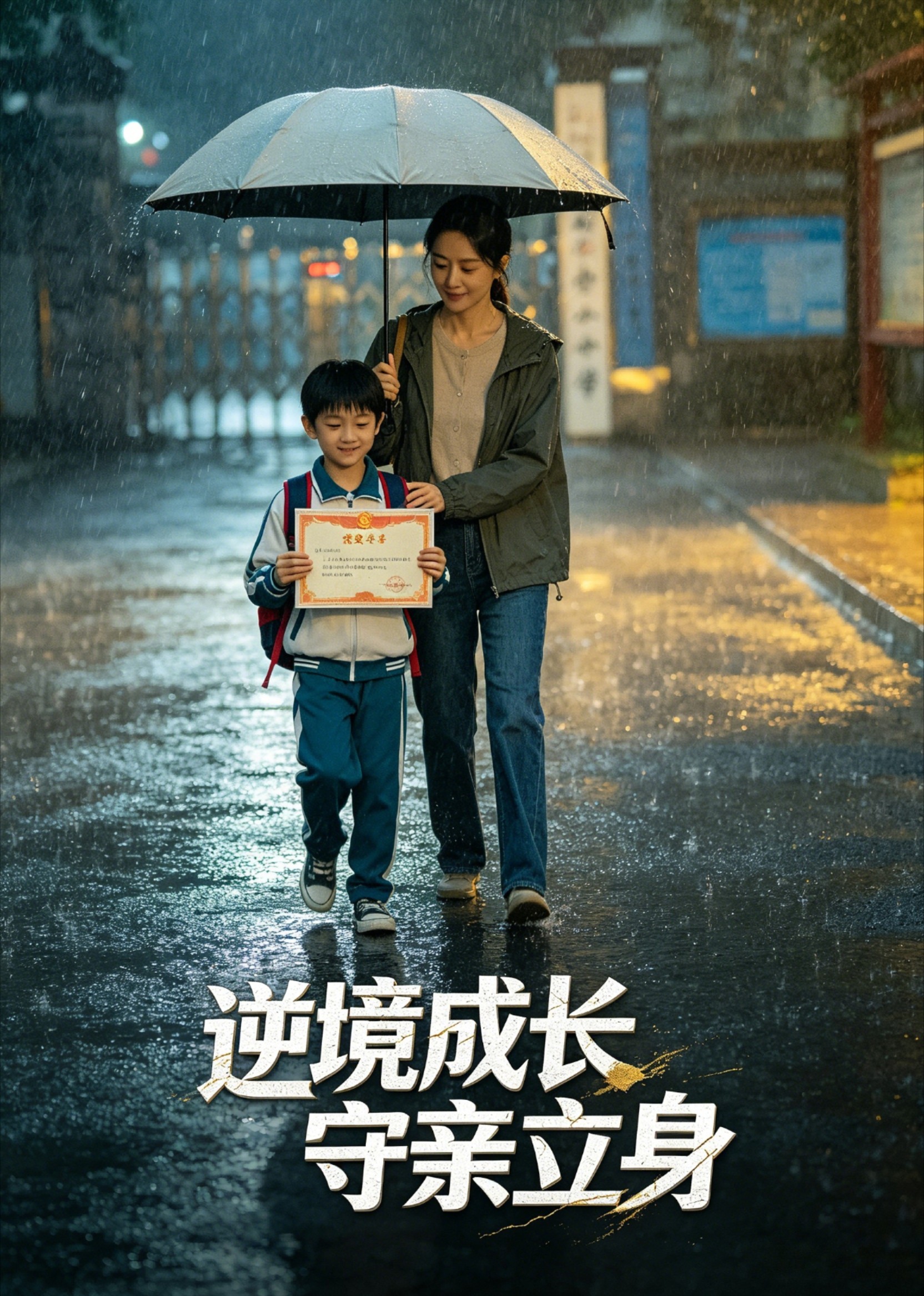 逆境成长守亲立身
