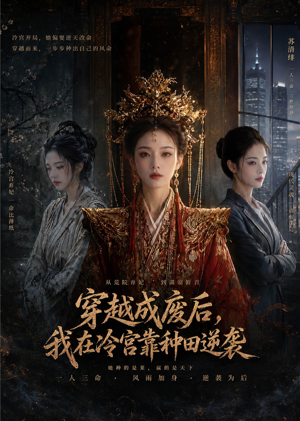 穿越成废后，我在冷宫靠种田逆袭封面图