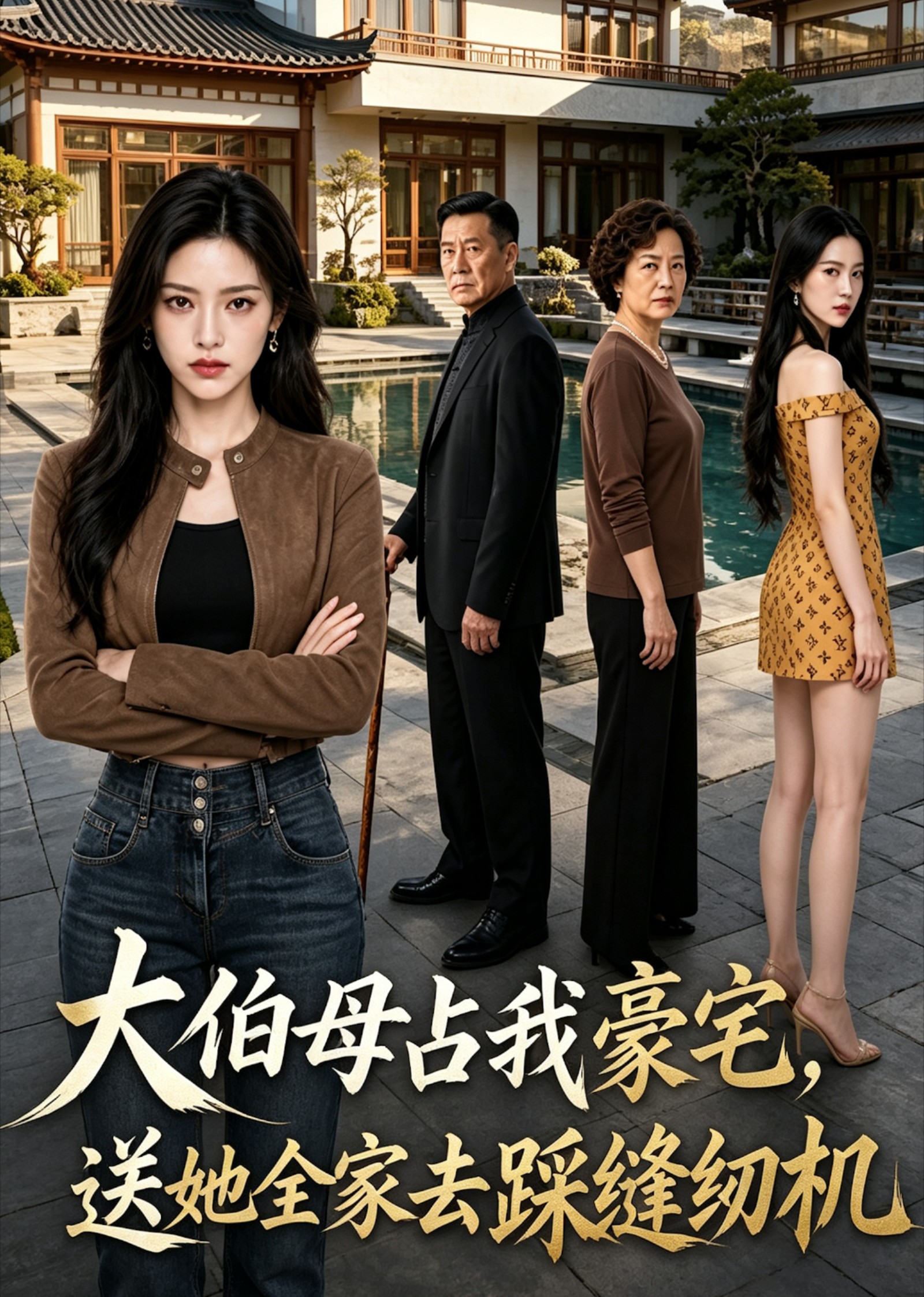大伯母占我豪宅送他全家去踩缝纫机封面图