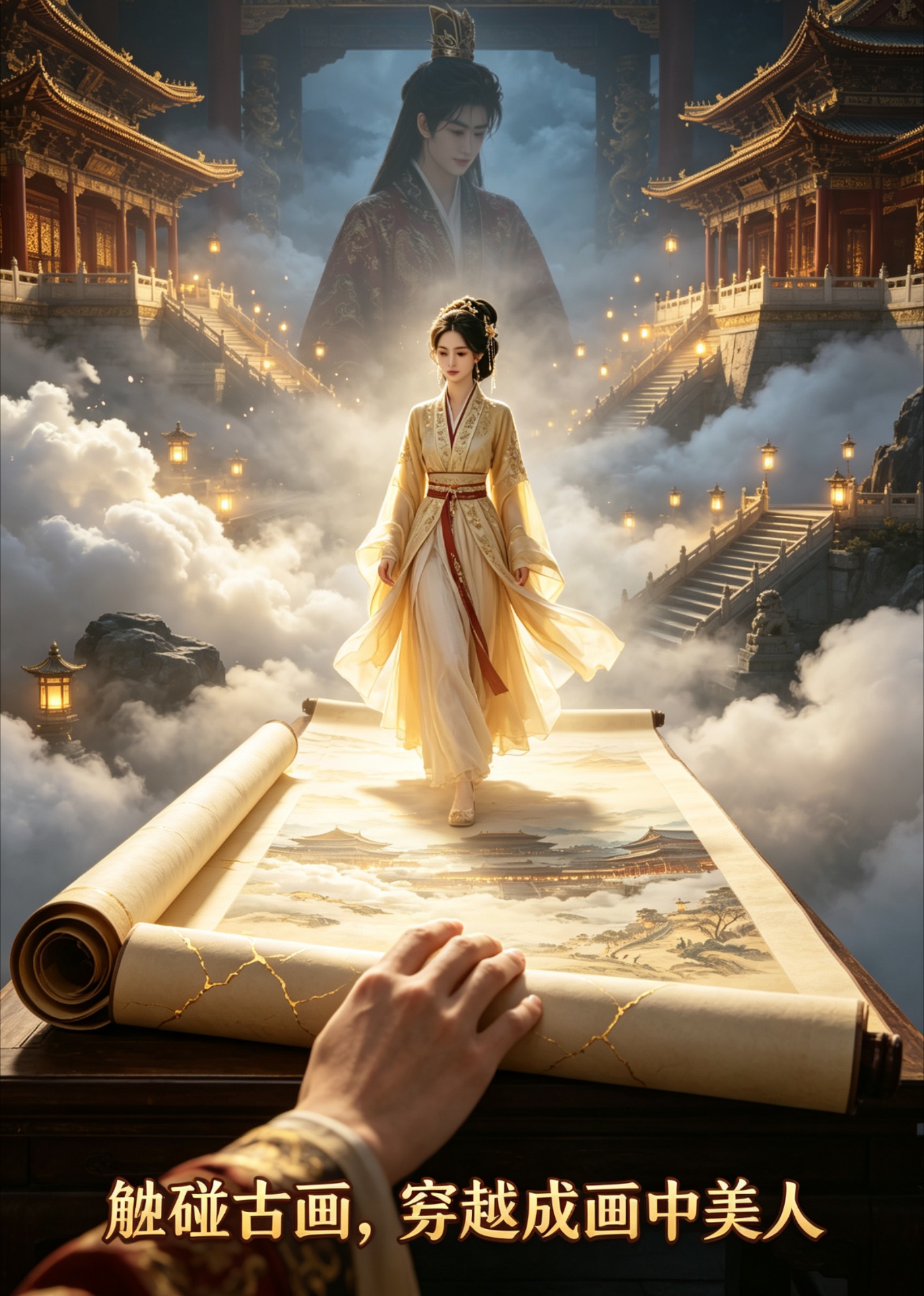 触碰古画，穿越成画中美人