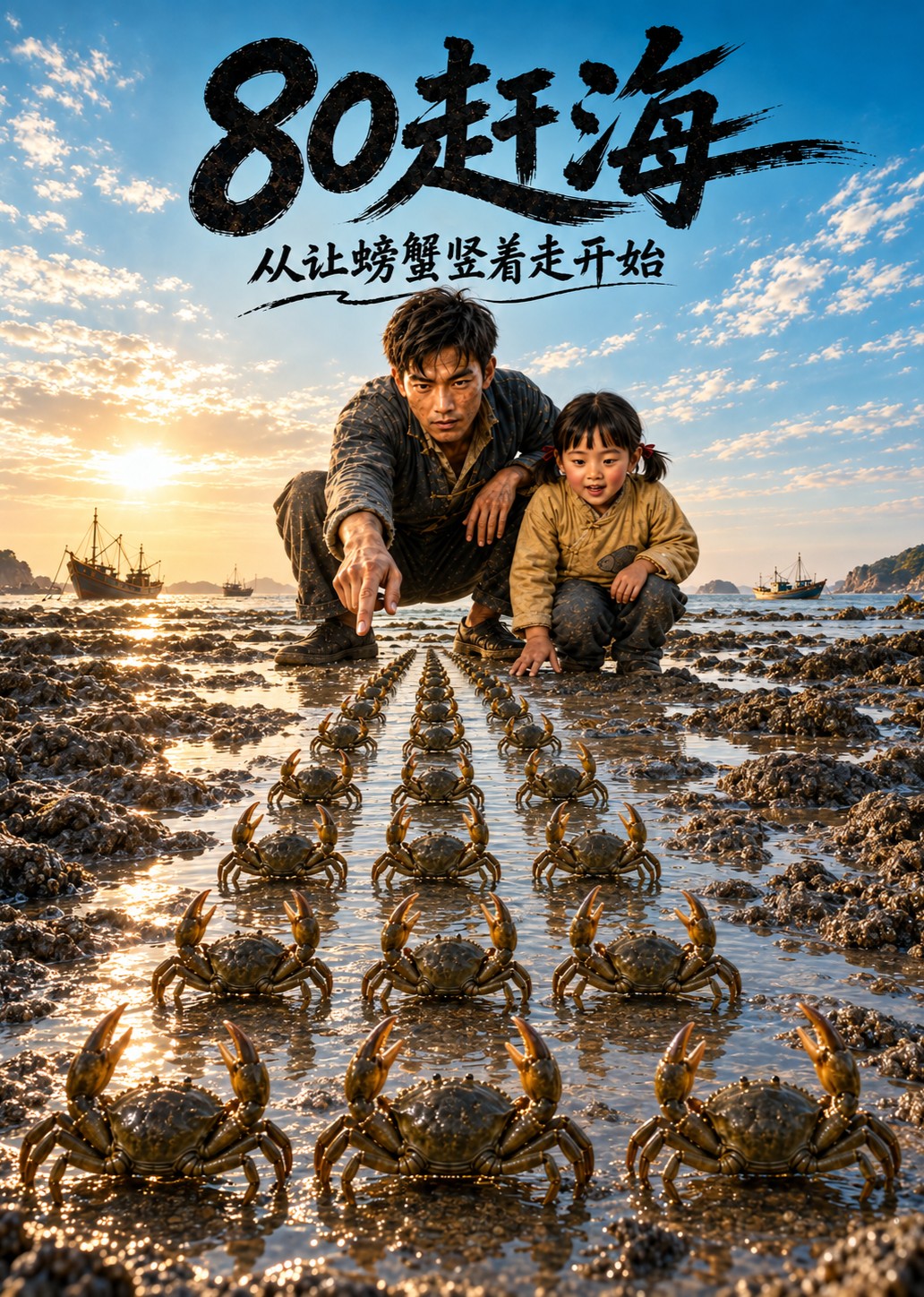 80赶海，从让螃蟹竖着走开始封面图