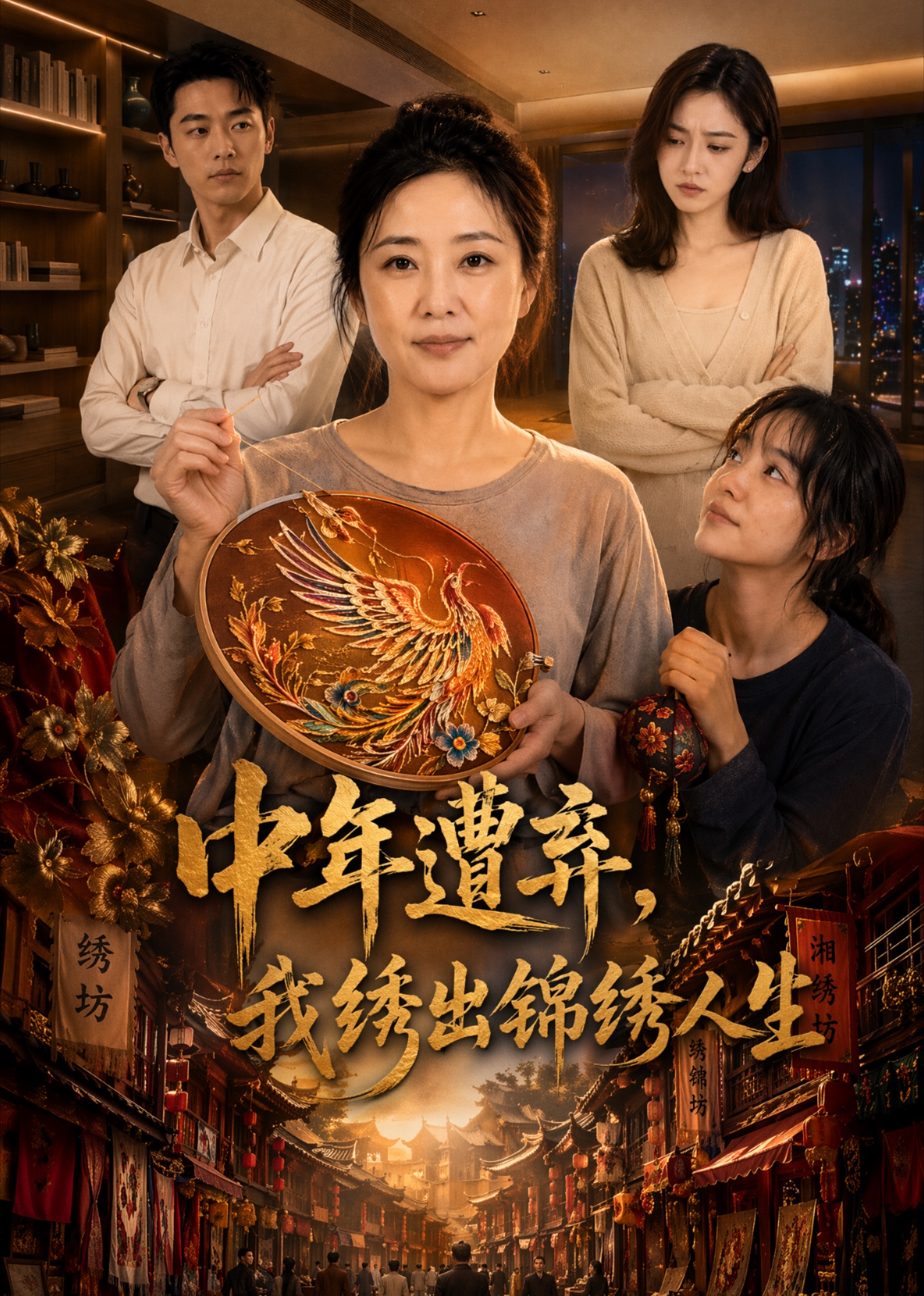 中年遭弃，我绣出锦绣人生