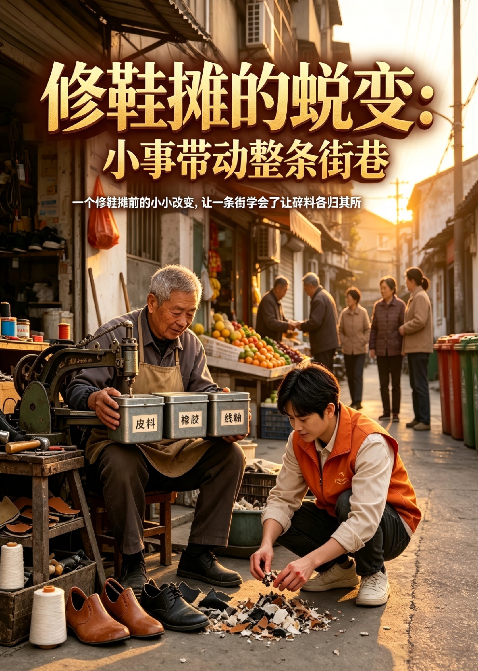 修鞋摊的蜕变：小事带动整条街巷封面图