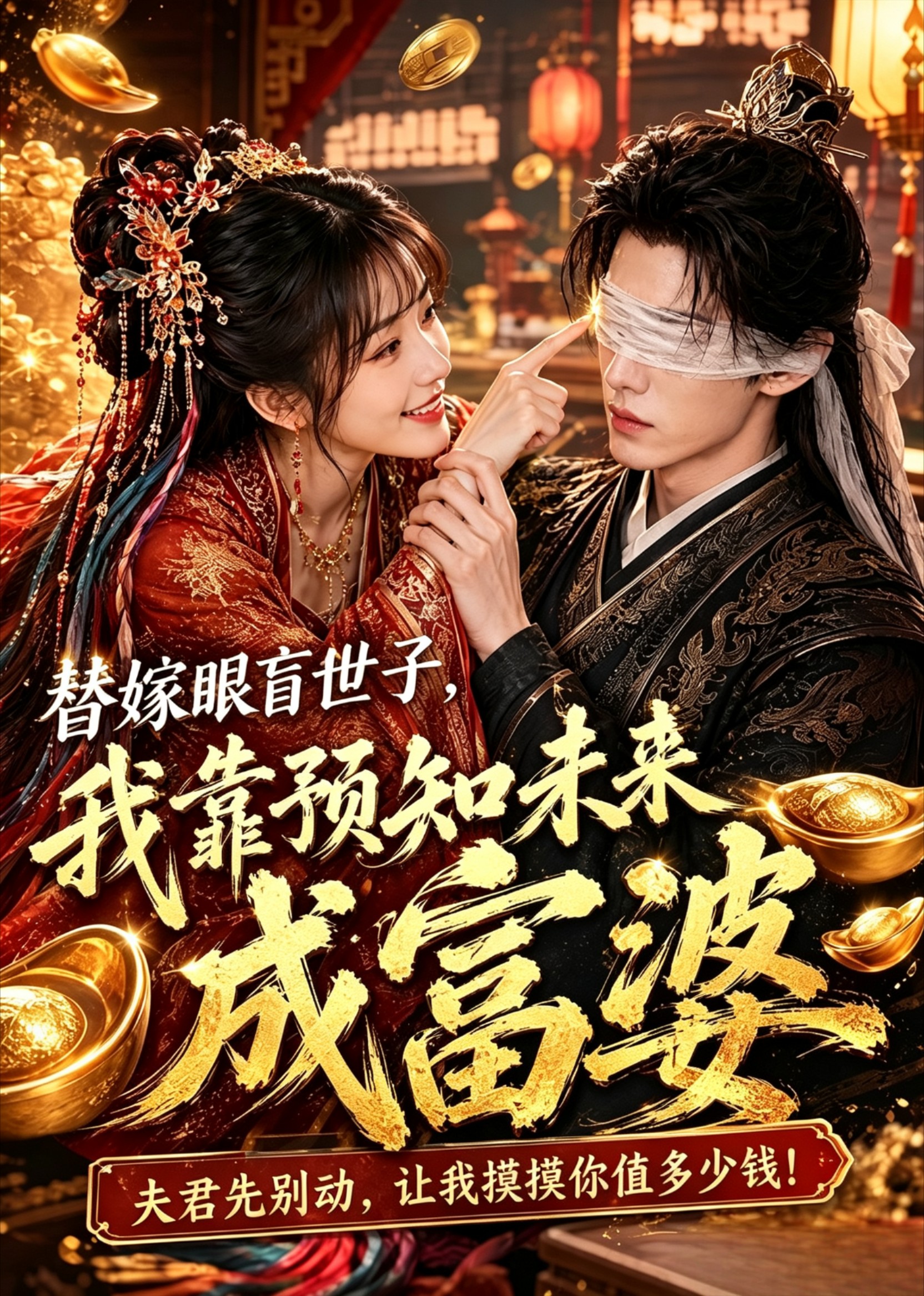 替嫁眼盲世子，我靠预知未来成富婆