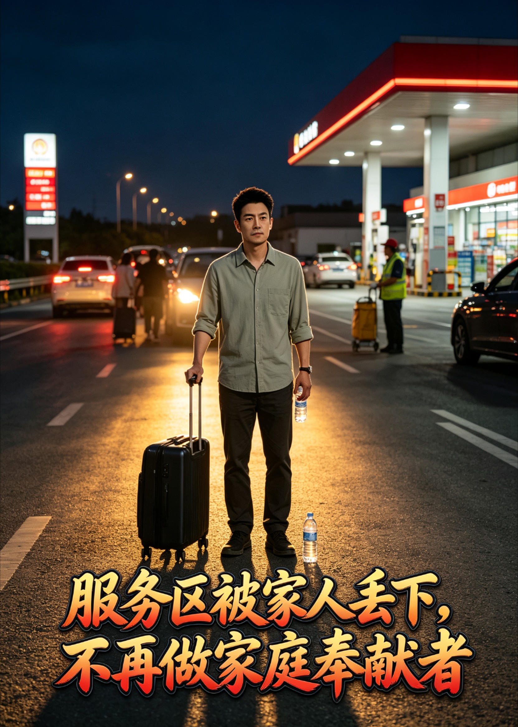 服务区被家人丢下，不再做家庭奉献者封面图