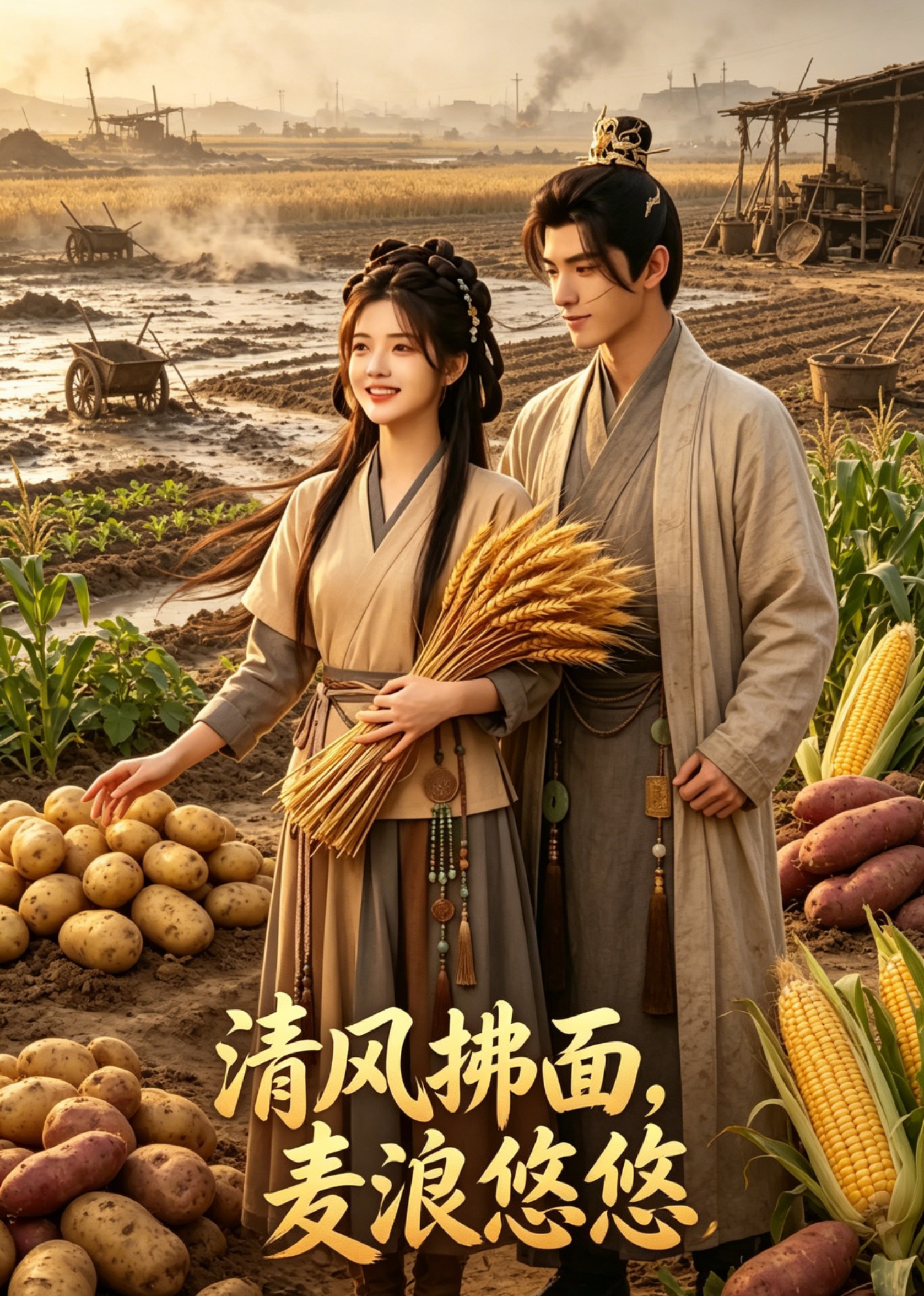 清风拂面，麦浪悠悠