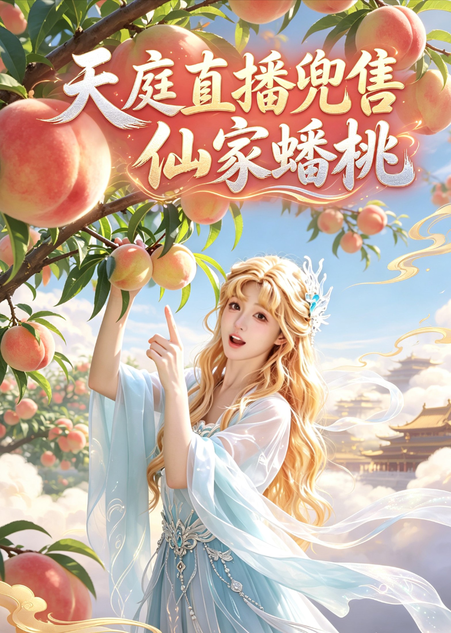 天庭直播兜售仙家蟠桃封面图
