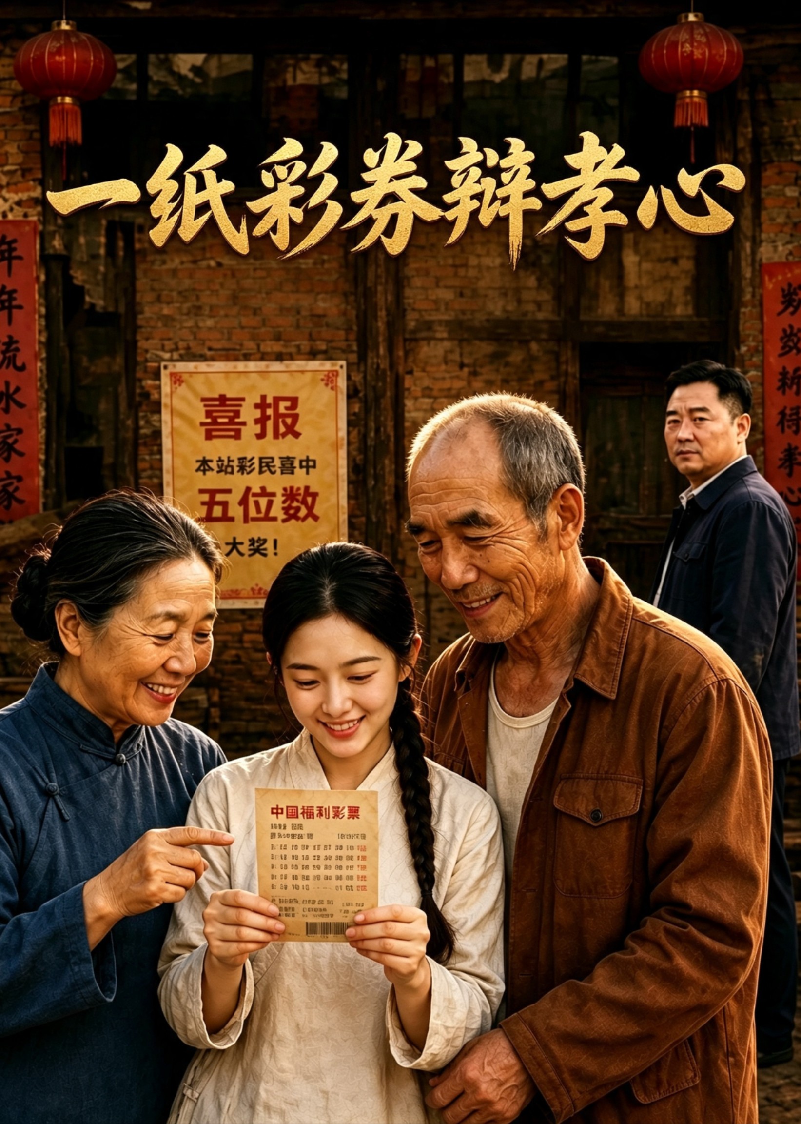 一纸彩券辩孝心
