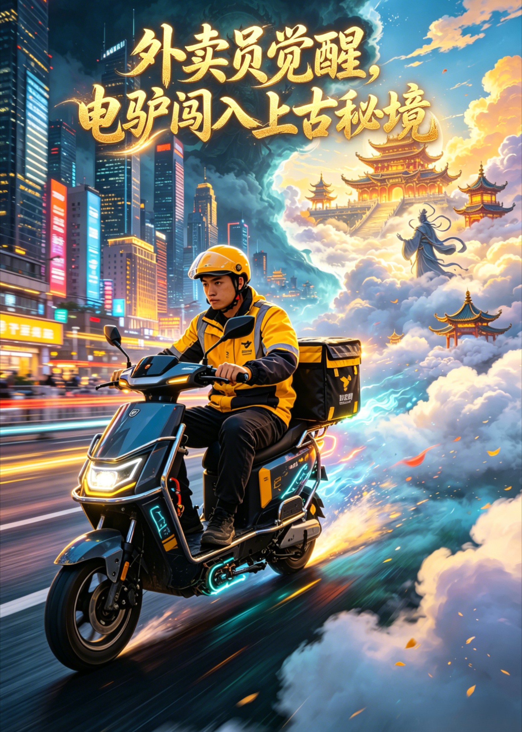 外卖员觉醒，电驴闯入上古秘境
