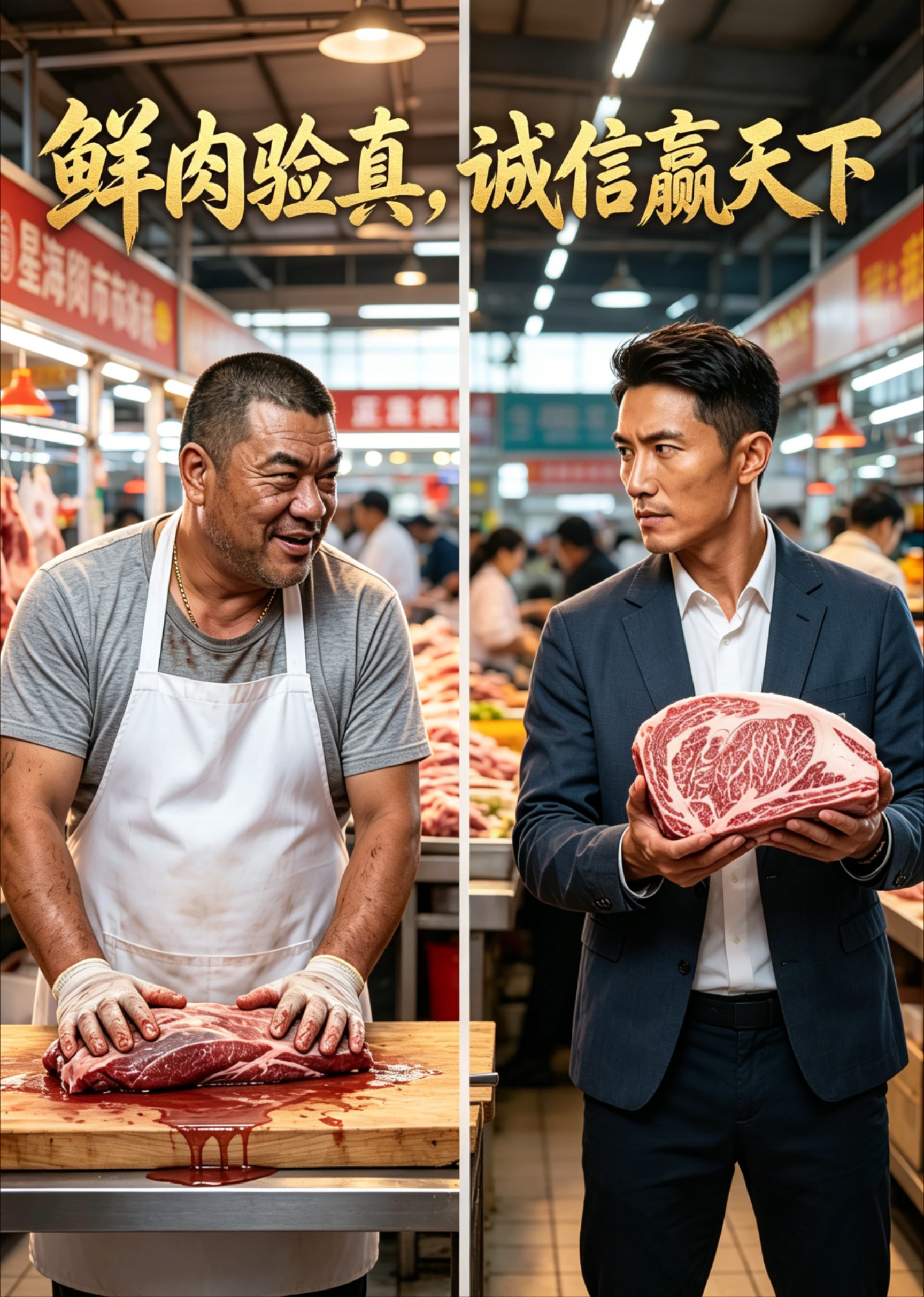 鲜肉验真，诚信赢天下