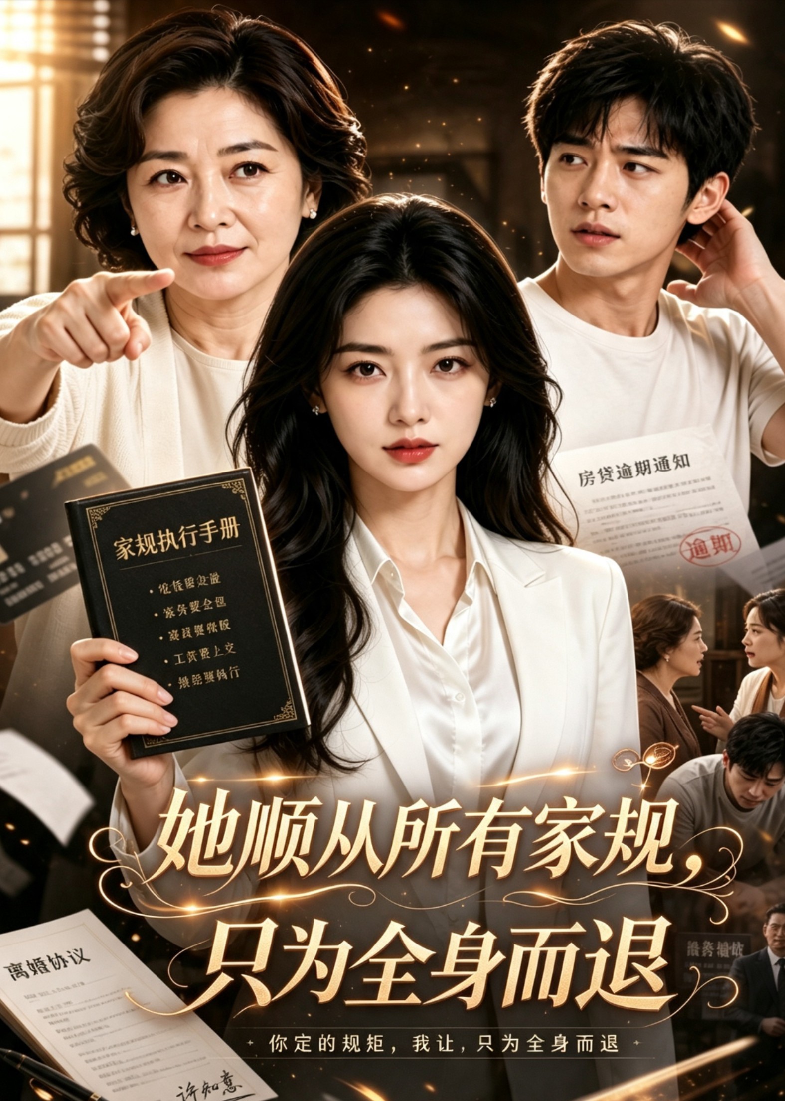 她顺从所有家规，只为全身而退封面图