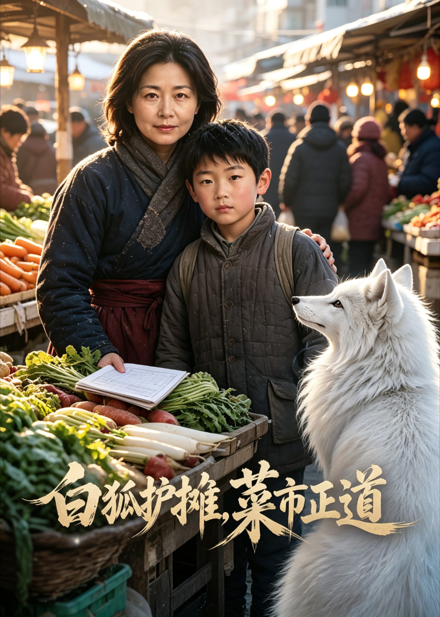白狐护摊，菜市正道