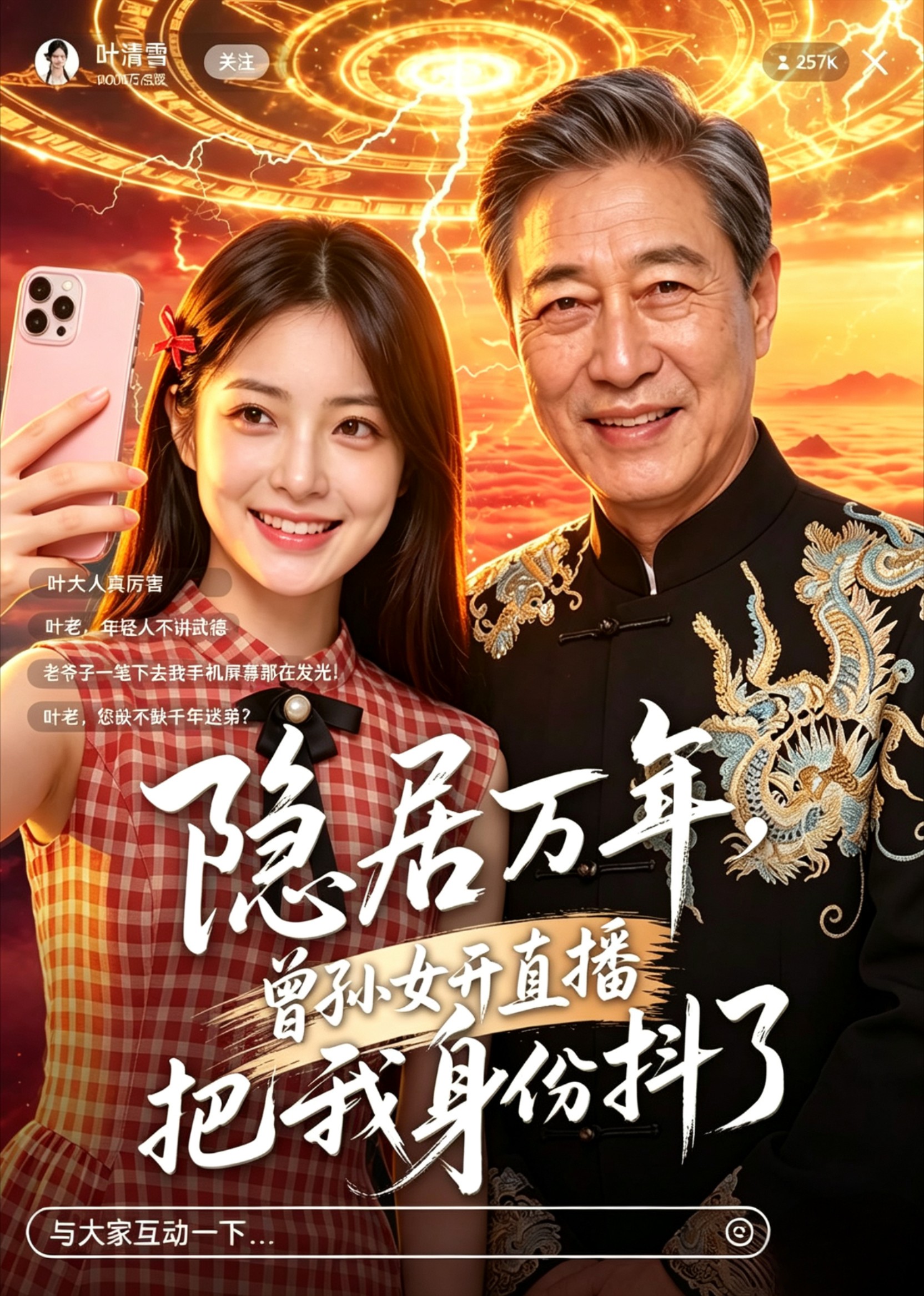 隐居万年，曾孙女开直播把我身份抖了
