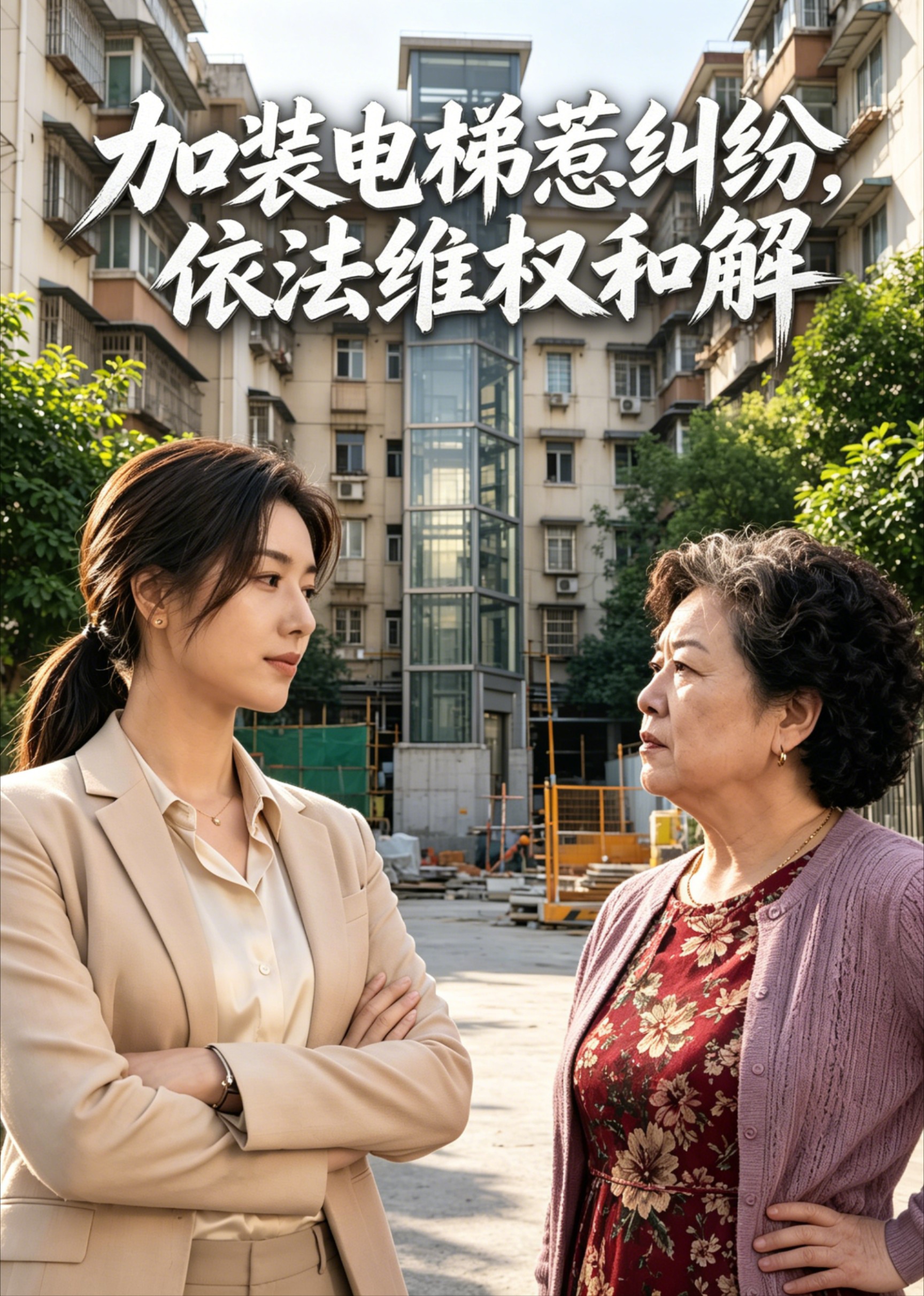 加装电梯惹纠纷，依法维权和解