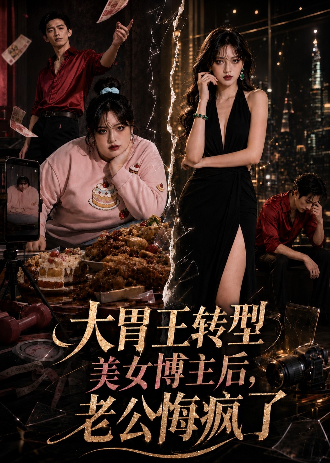 大胃王转型美女博主后老公悔疯了