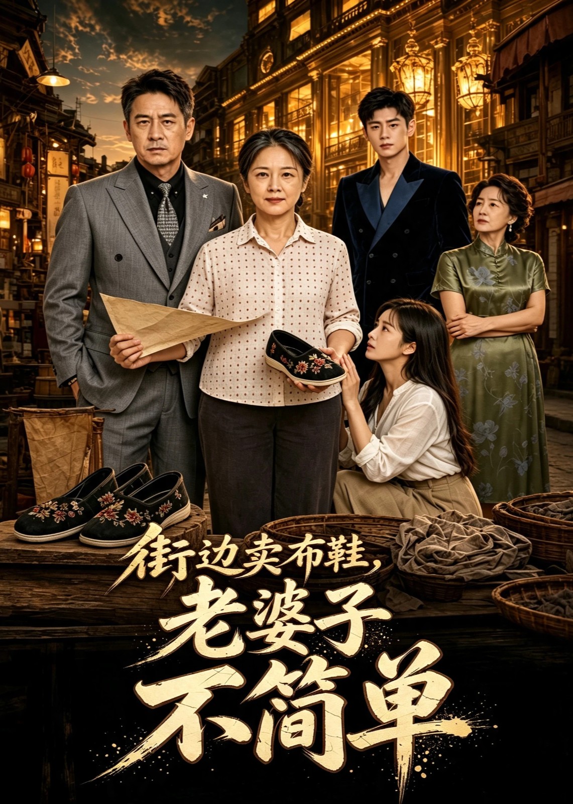 街边卖布鞋，老婆子不简单