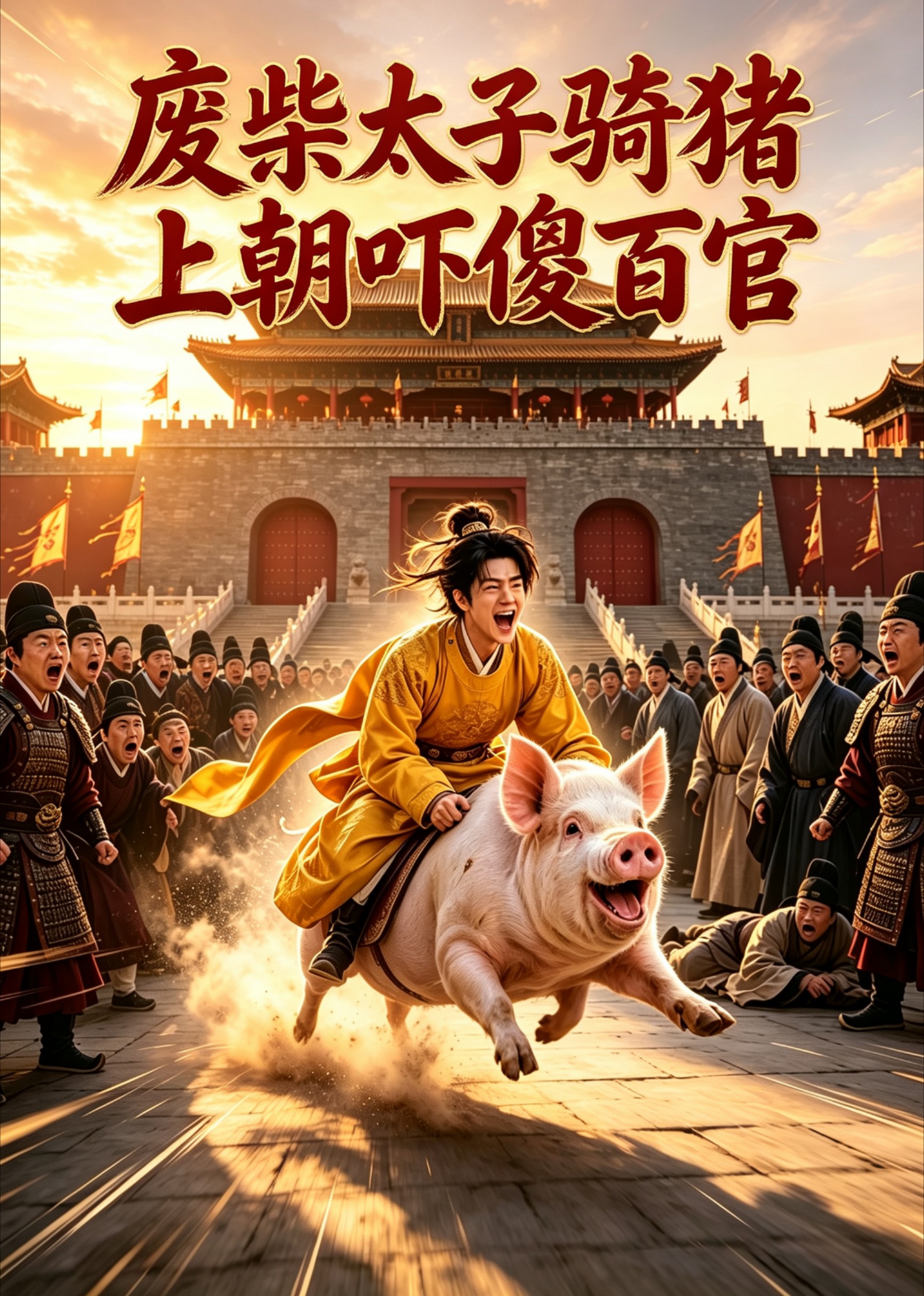 废柴太子骑猪上朝吓傻百官